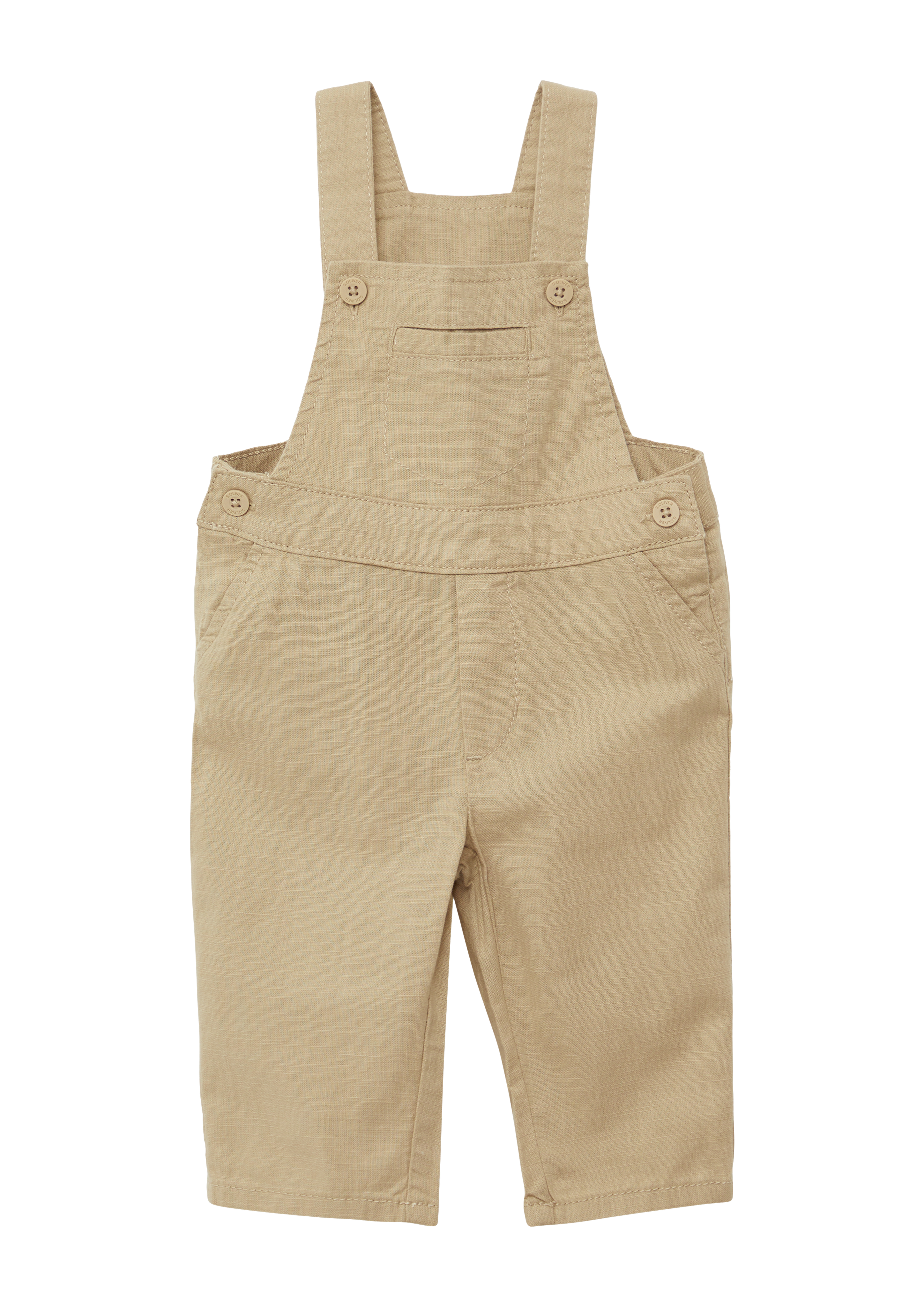 s.Oliver - Latzhose aus Baumwolle in Leinenoptik, Babys, braun