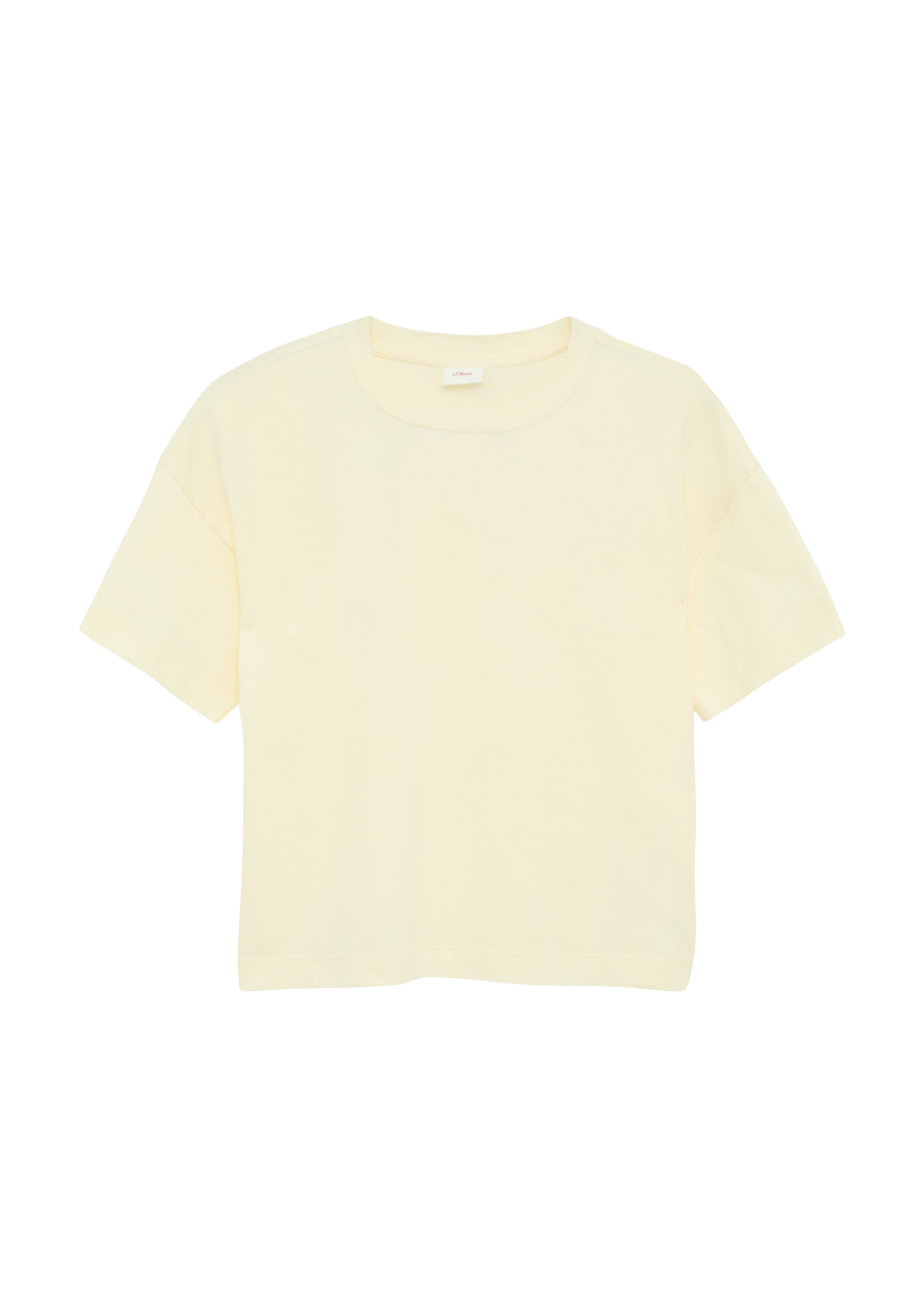 s.Oliver - Boxy-T-Shirt mit Rückenprint, Mädchen, creme