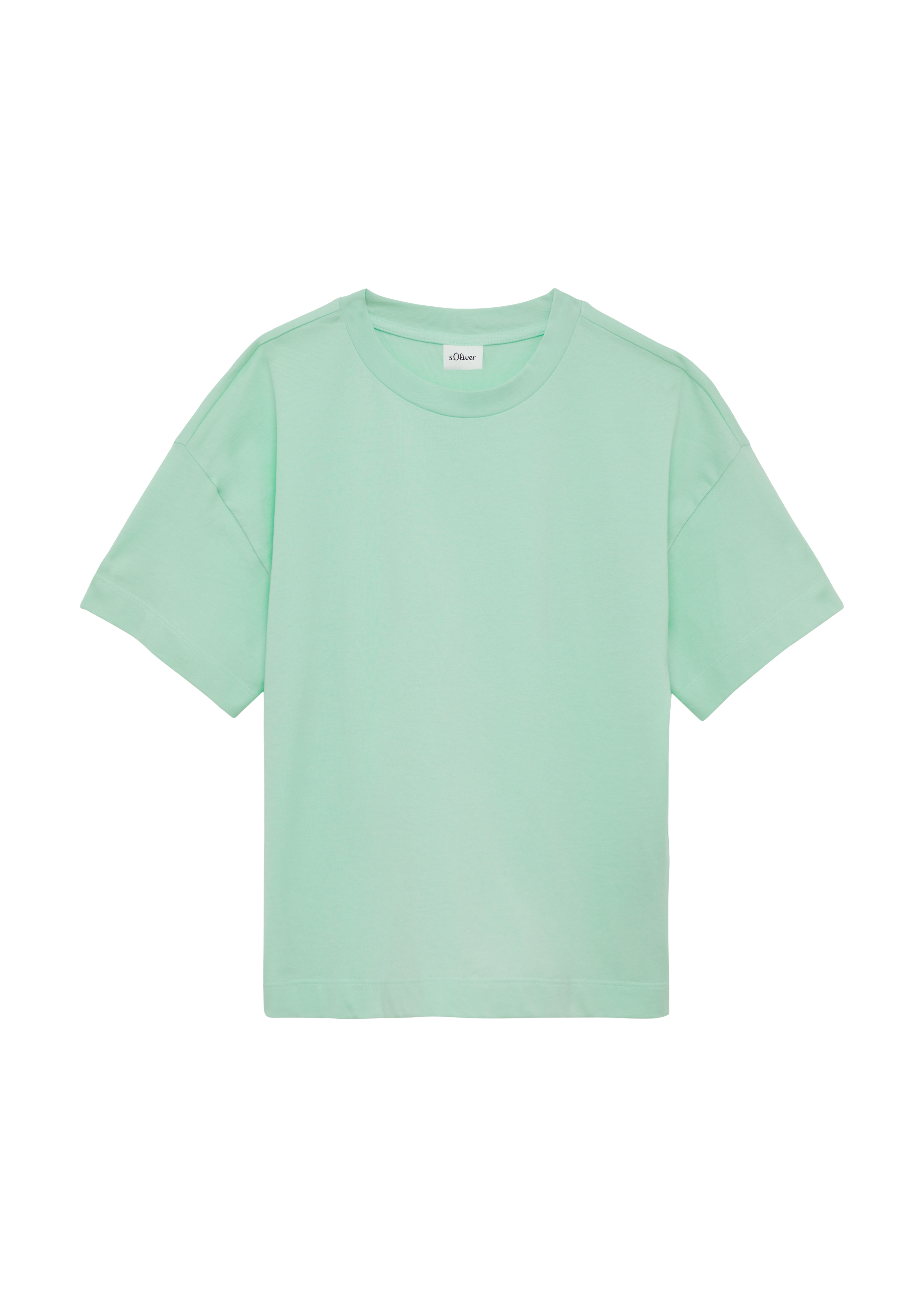 s.Oliver - Boxy-T-Shirt mit Rückenprint, Mädchen, türkis