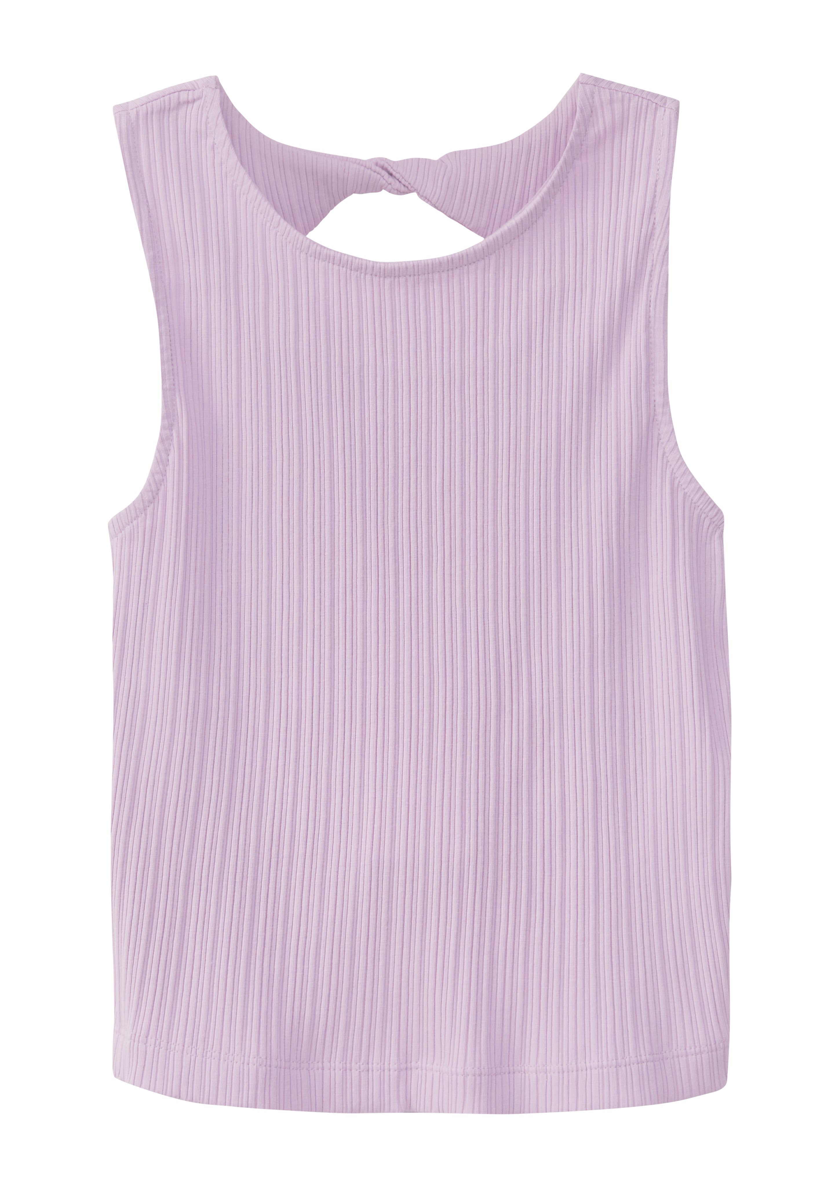 s.Oliver - Elastisches Top aus Rippware mit Cut Out, Mädchen, lila