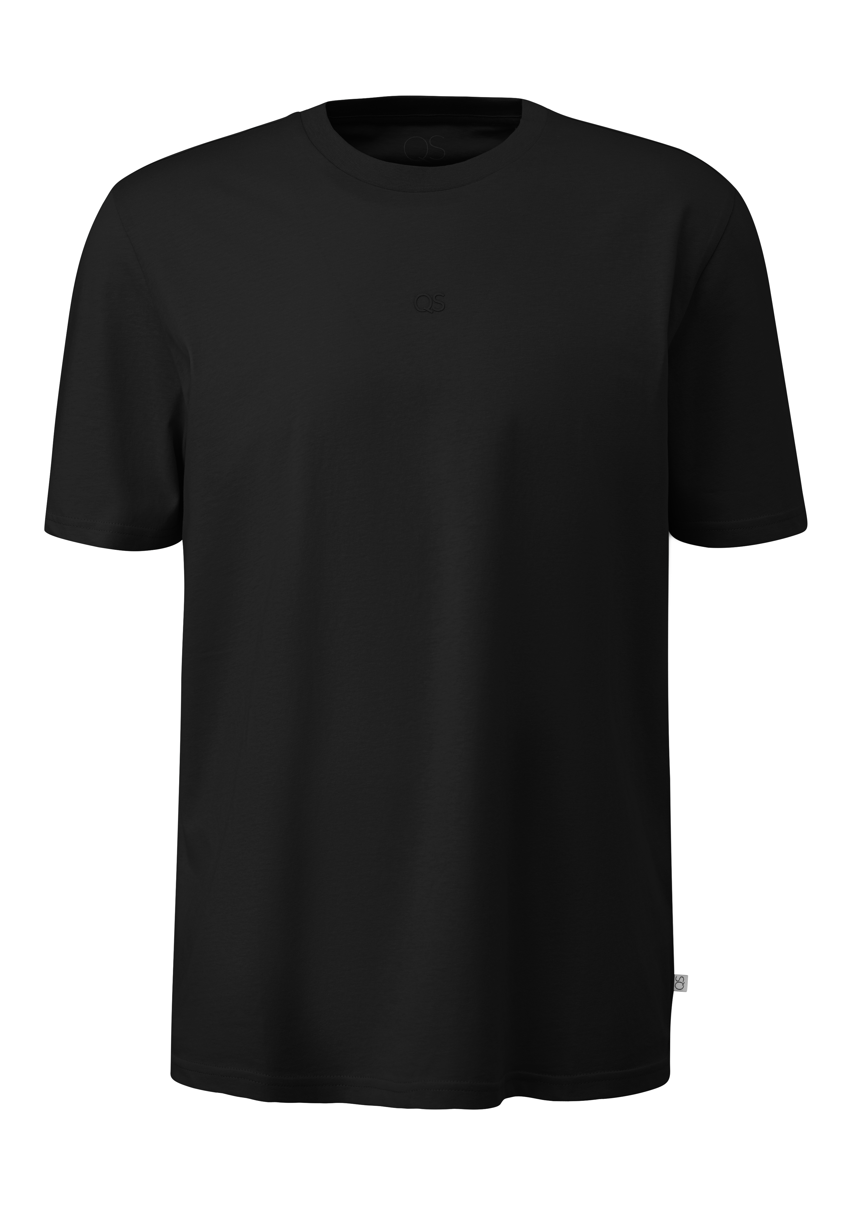 Basic T-shirt met ronde hals en logoprint