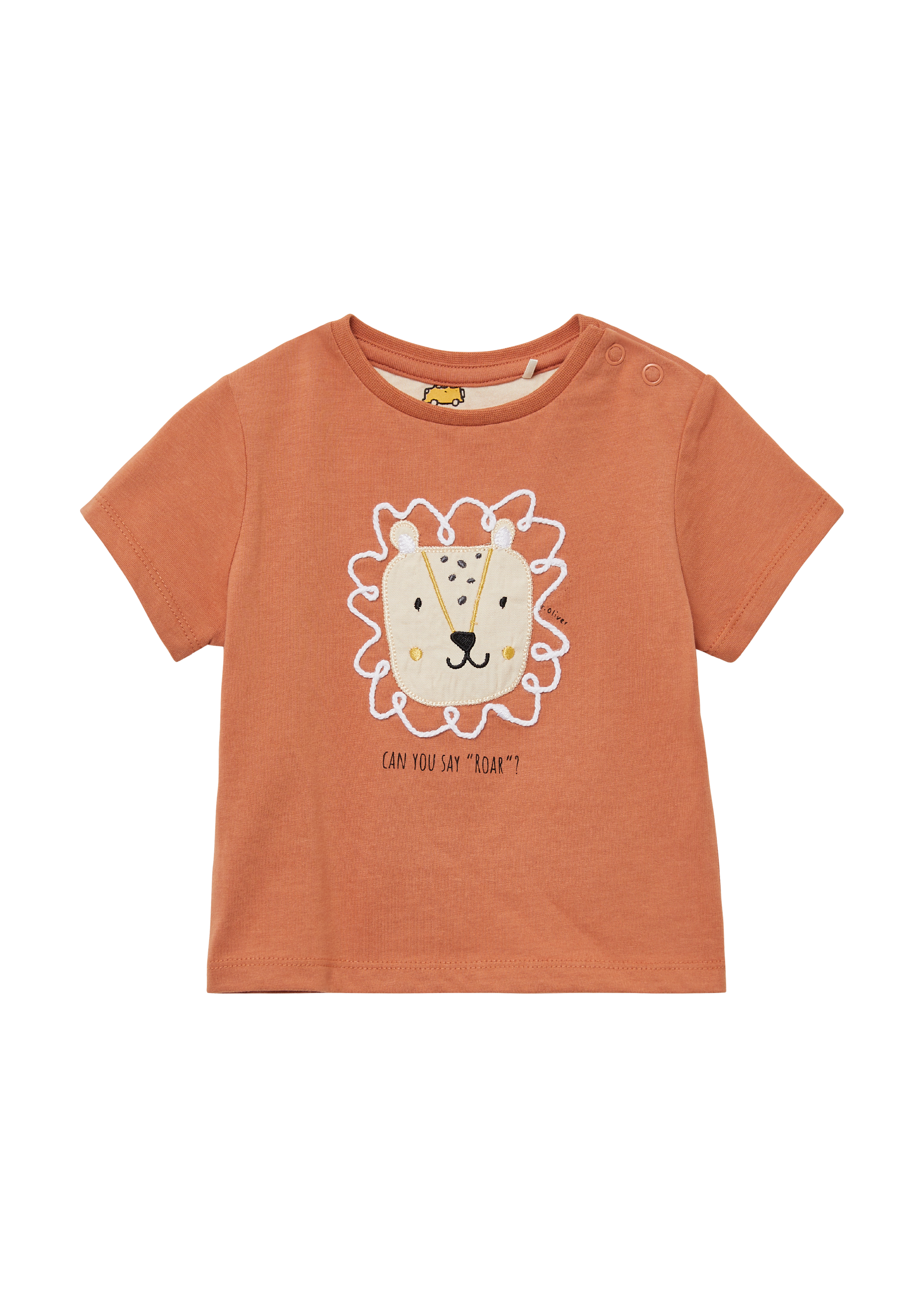 s.Oliver - Shirt mit Druckknöpfen und Applikation, Babys, Orange