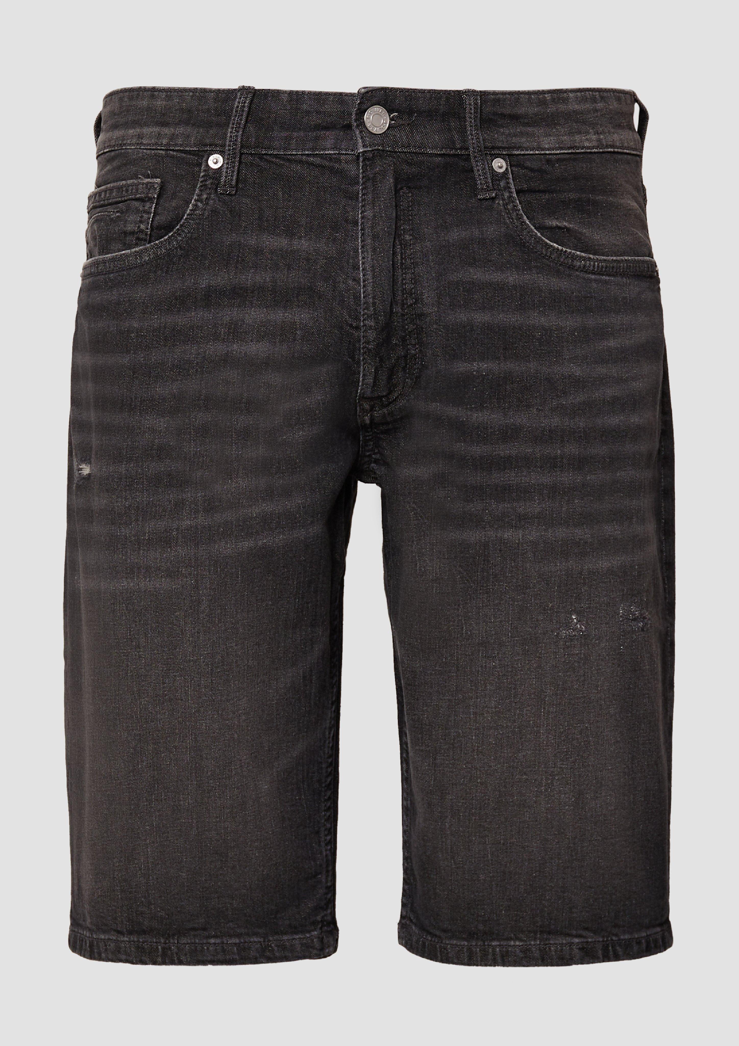 s.Oliver - Bermuda-Jeans / Regular Fit / Mid Rise / Straight Leg, Herren, grau