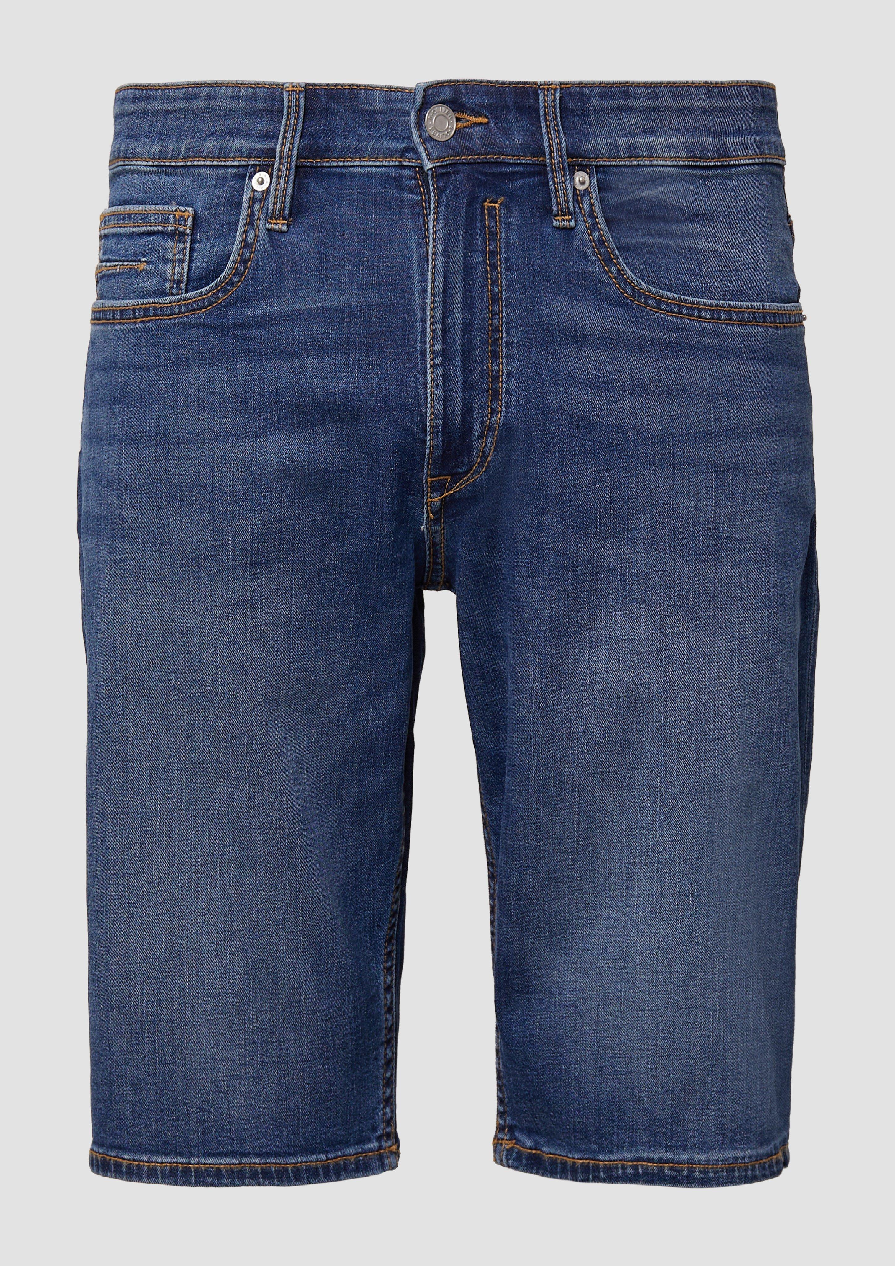 s.Oliver - Bermuda-Jeans / Regular Fit / Mid Rise / Straight Leg, Herren, blau