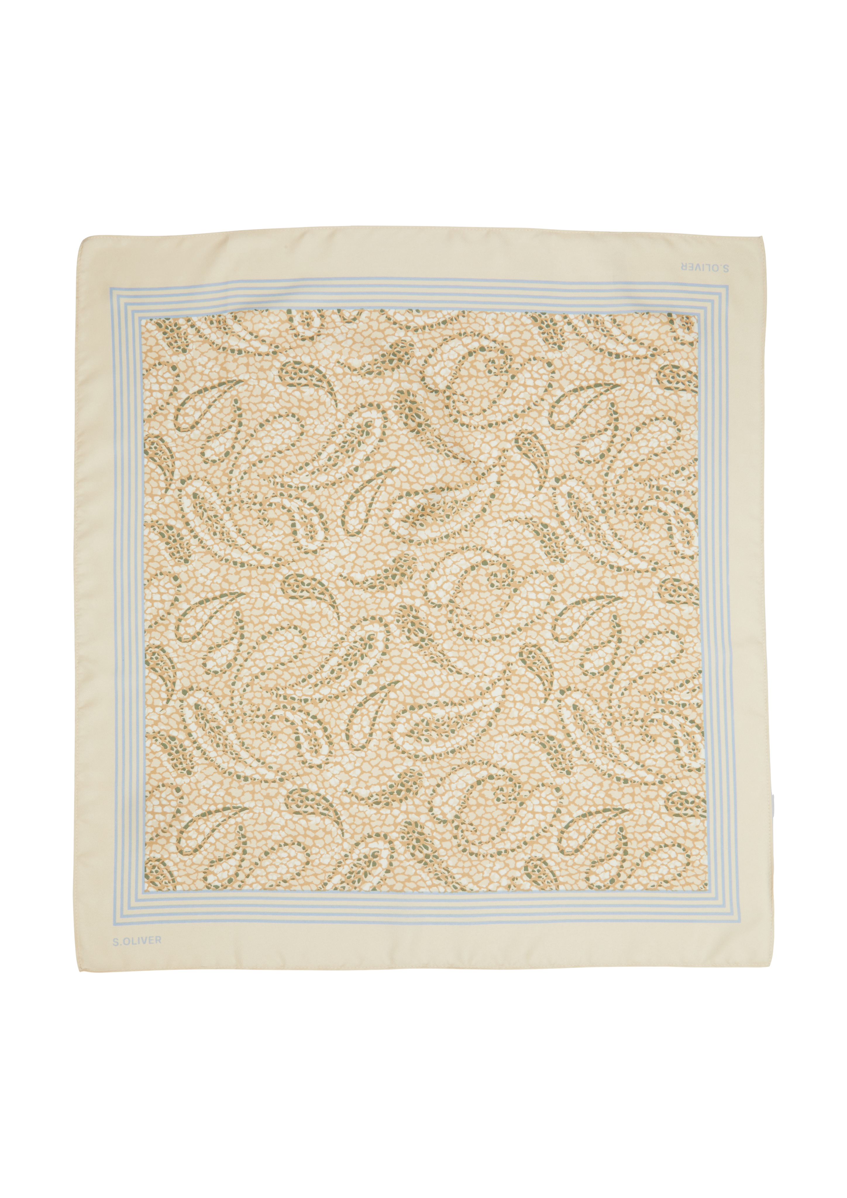 s.Oliver - Nickituch mit Paisley-Artwork, Damen, braun