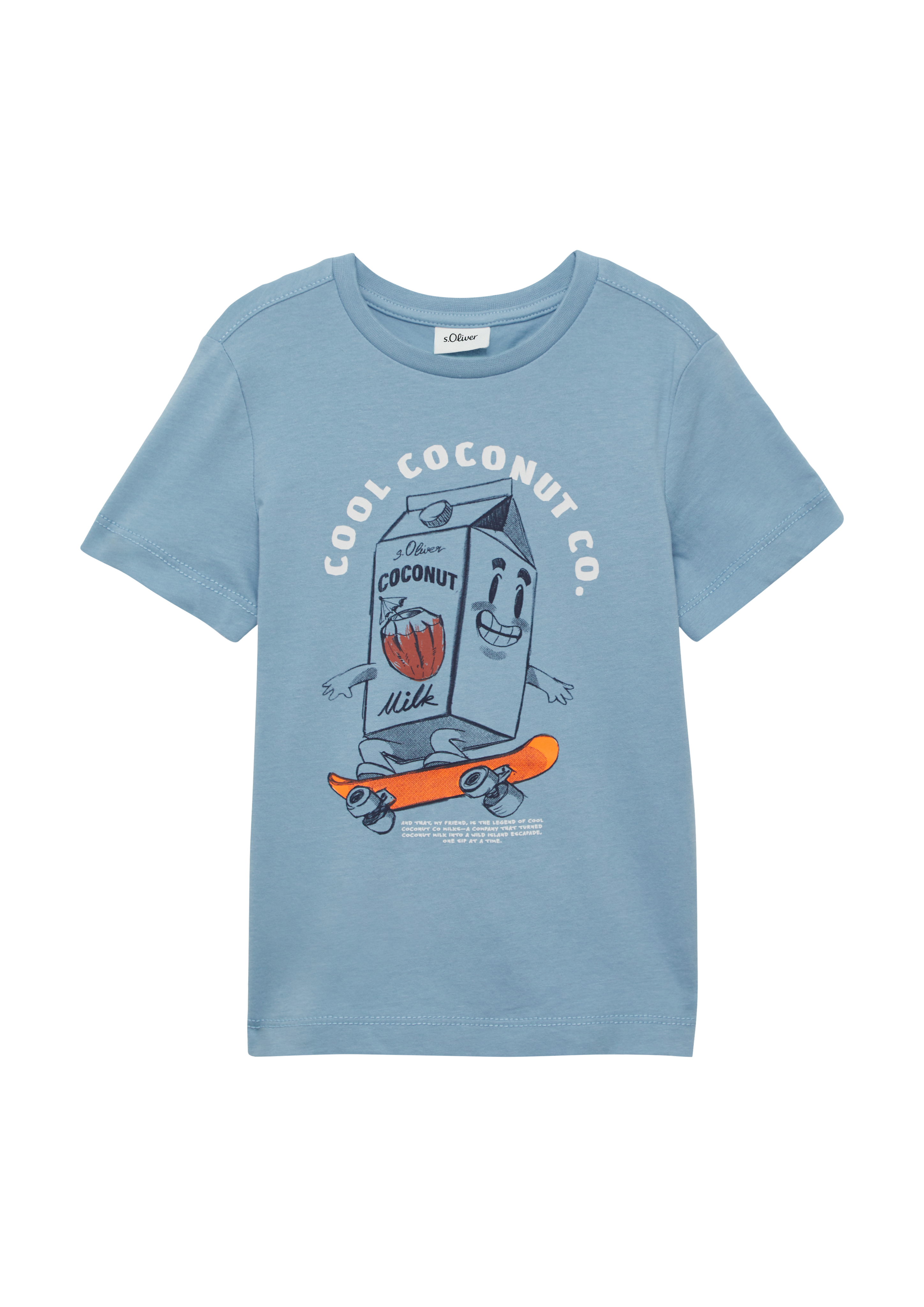 Thumbnail - s.Oliver - T-Shirt aus Baumwolle mit Frontprint, Kinder, blau