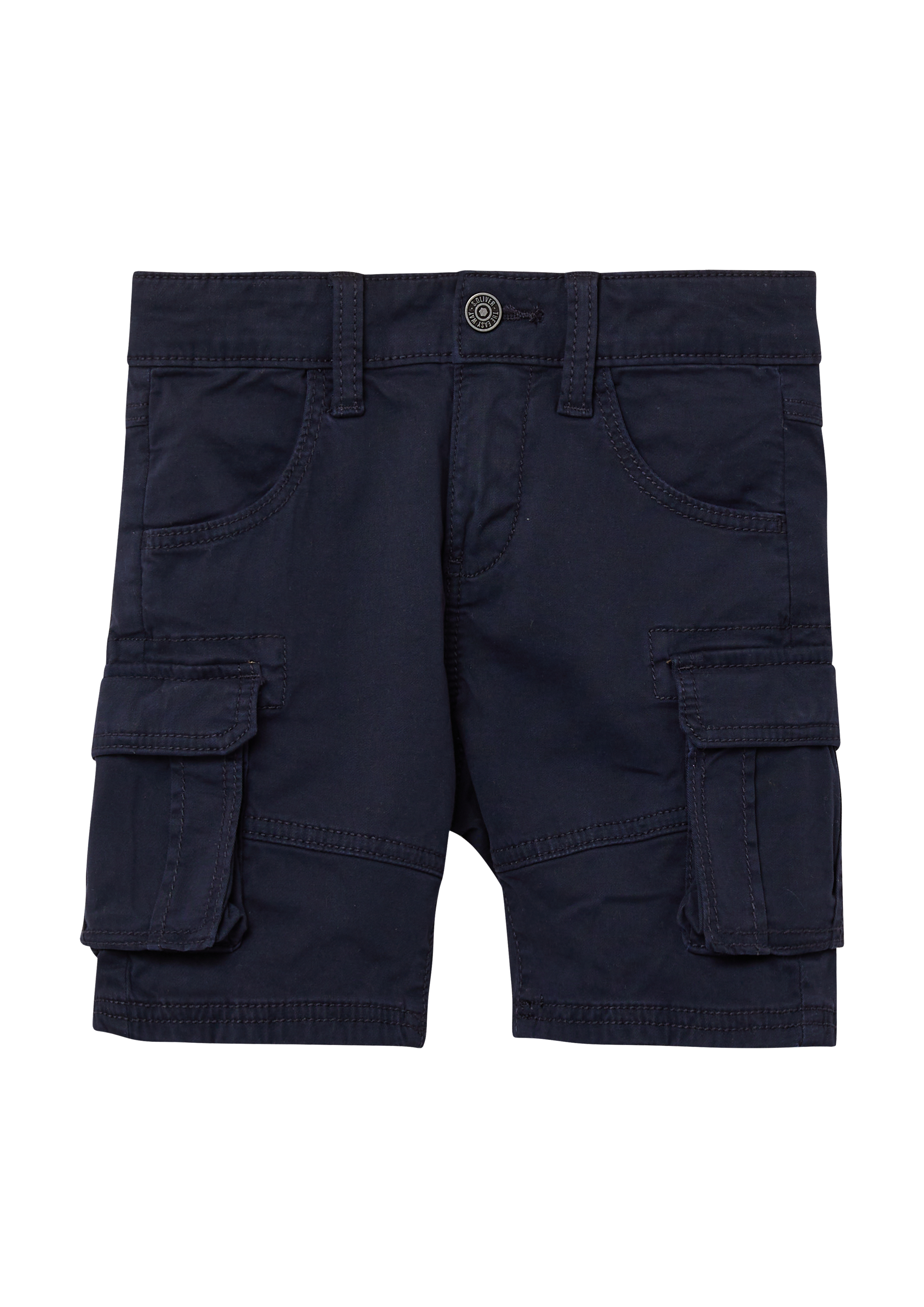 s.Oliver - Bermuda Brad / Slim Fit / Mid Rise / Slim Leg / Cargo-Taschen, Kinder, blau