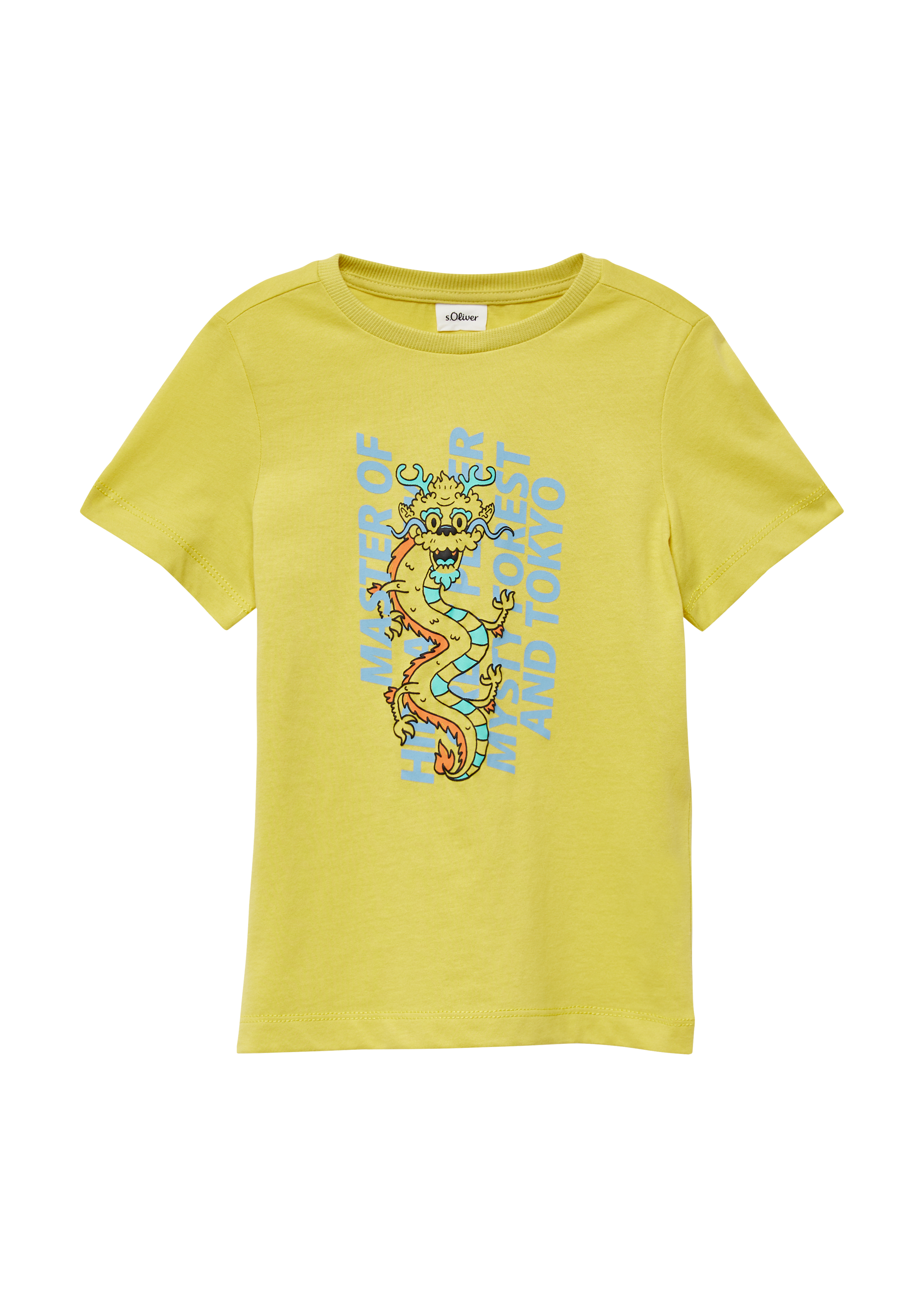 s.Oliver - Jersey-T-Shirt mit Frontprint, Kinder, gelb