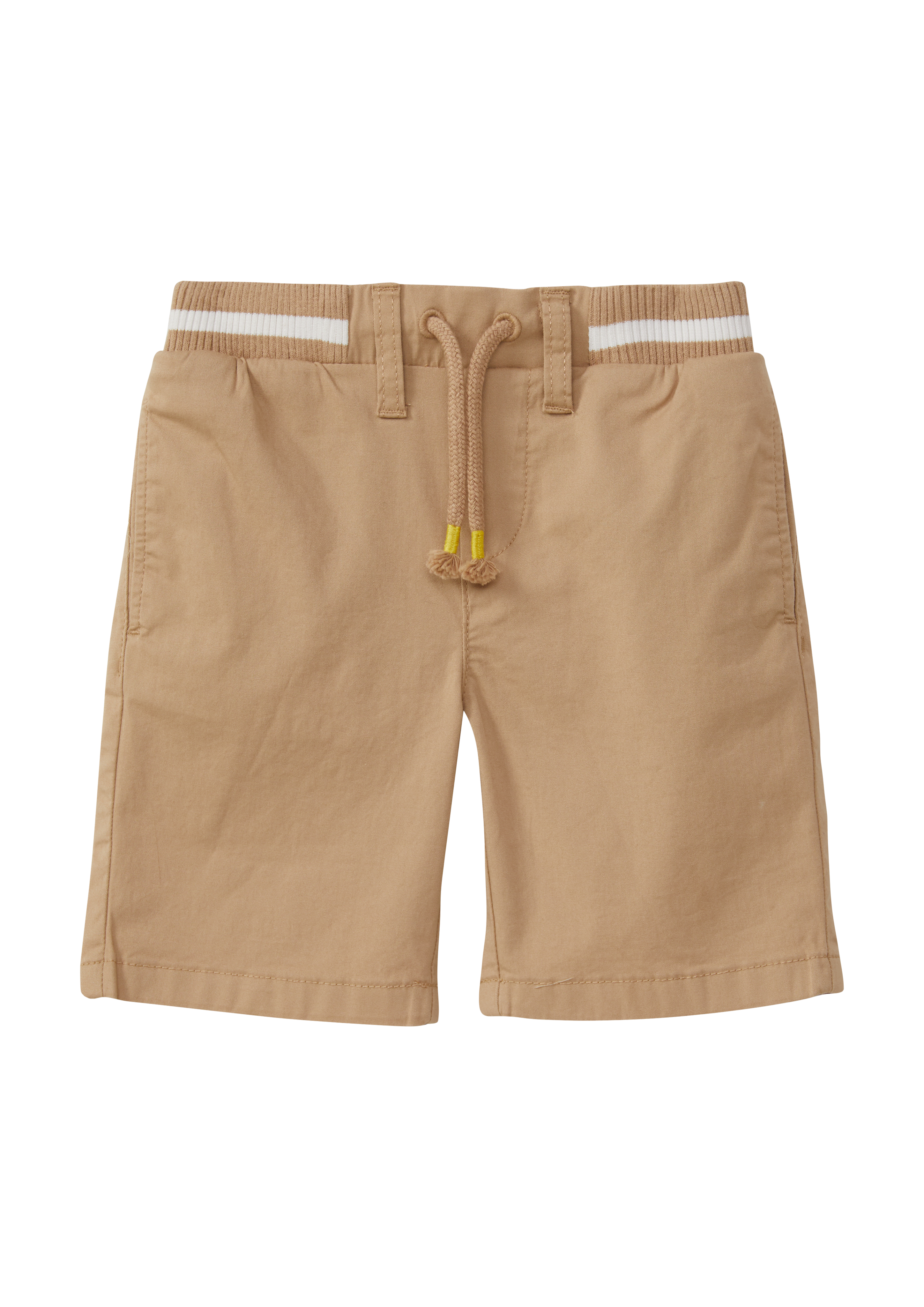 s.Oliver - Bermuda aus Baumwollstretch mit Rippbund, Kinder, Beige