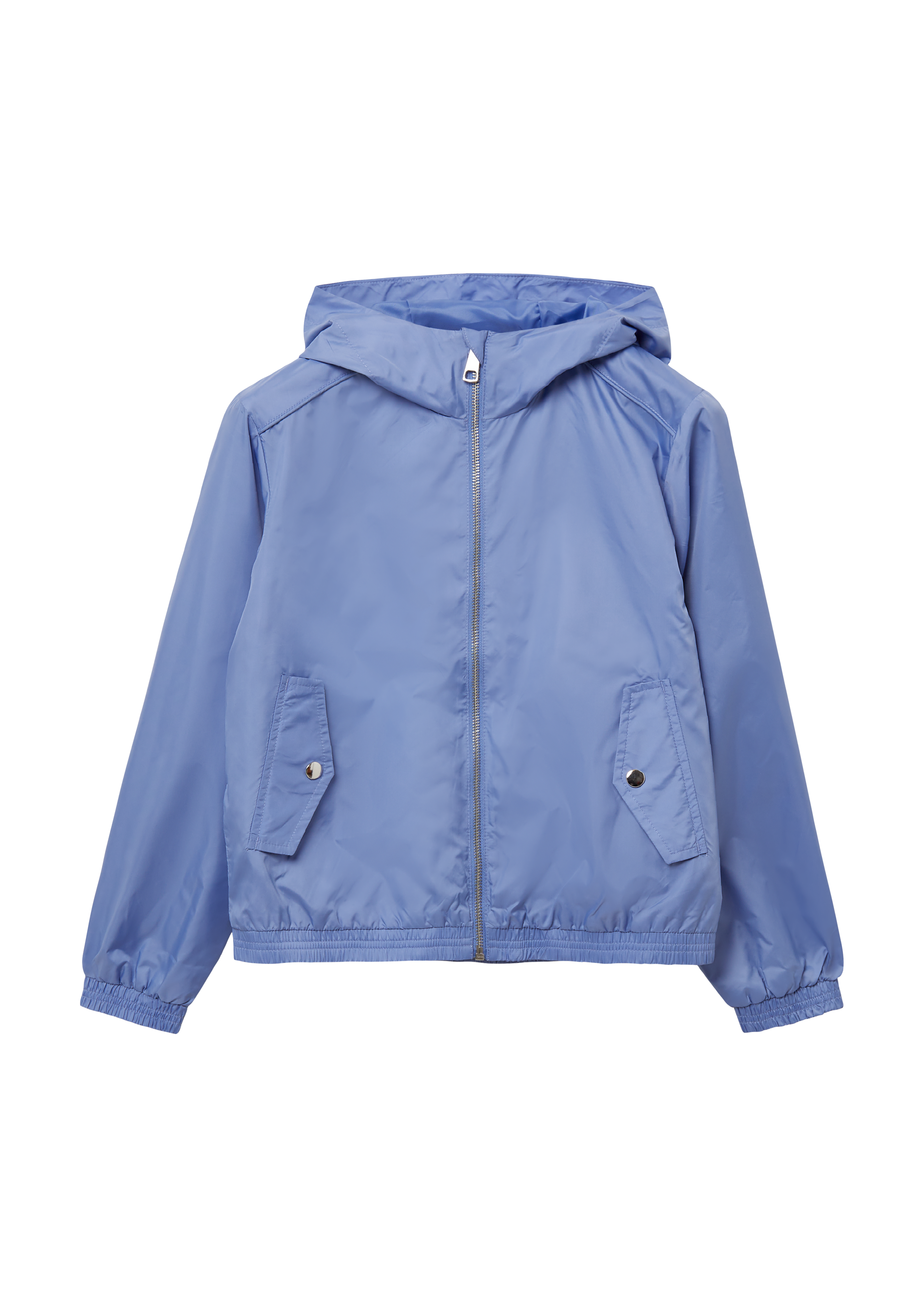 s.Oliver - Leichte Jacke mit Kapuze und dekorativen Nähten, Mädchen, blau