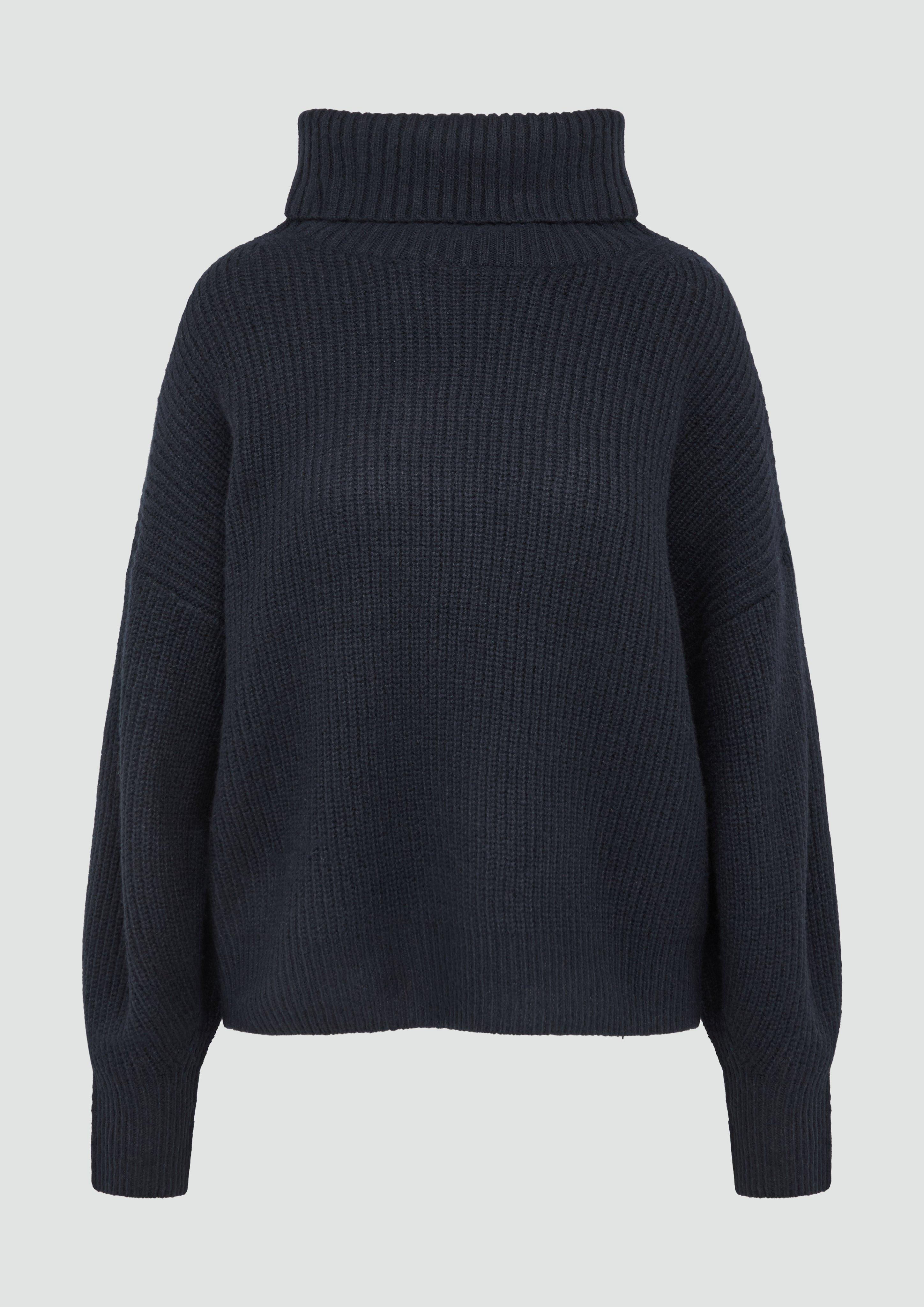 s.Oliver - Oversized Pullover mit Rollkragen, Damen, blau