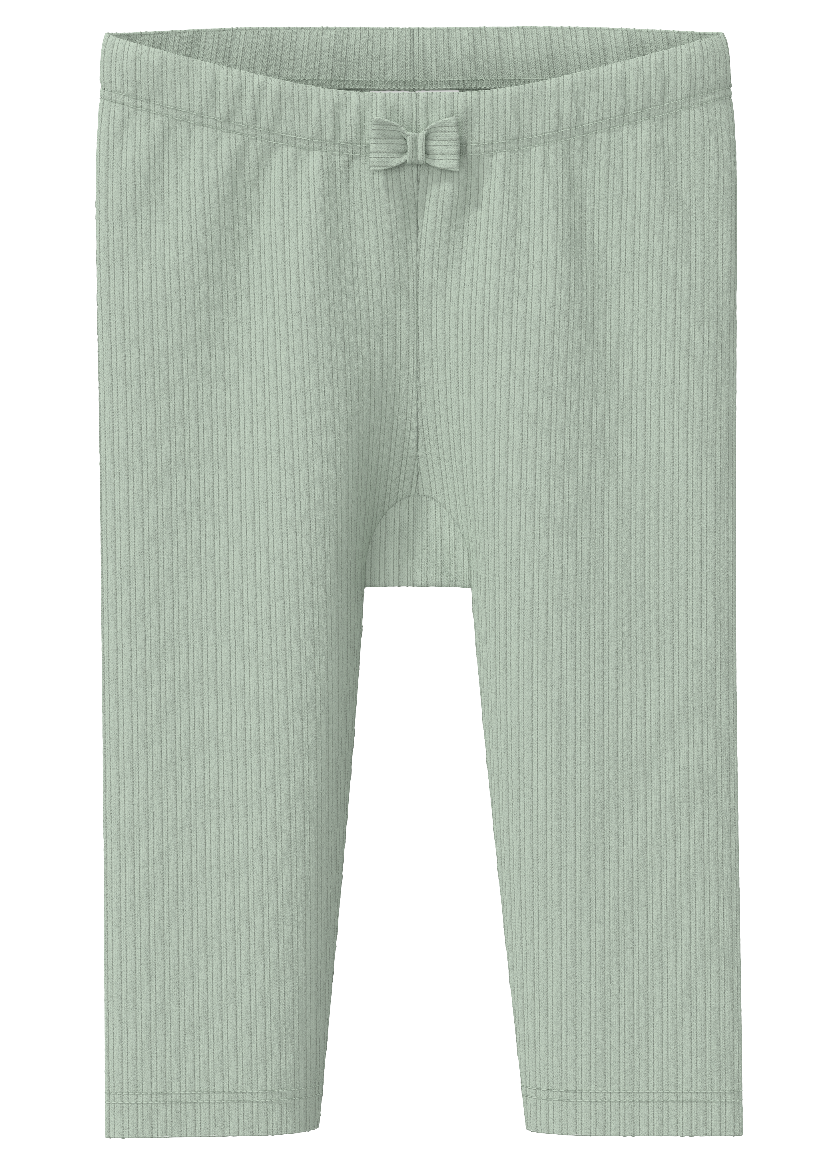 s.Oliver - Weiche Leggings aus Rippware mit Schleifen-Detail, Babys, grün
