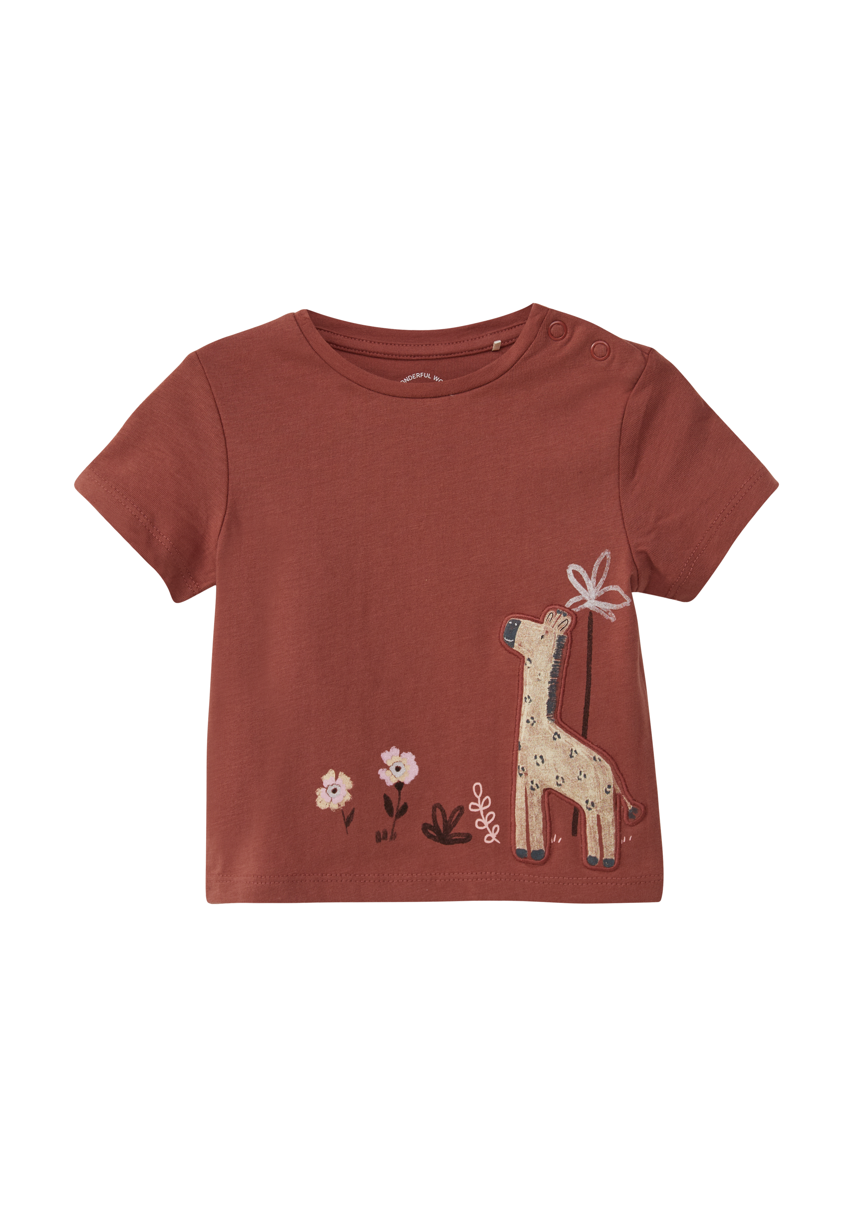 s.Oliver - T-Shirt aus Baumwolle mit Artwork, Babys, rot