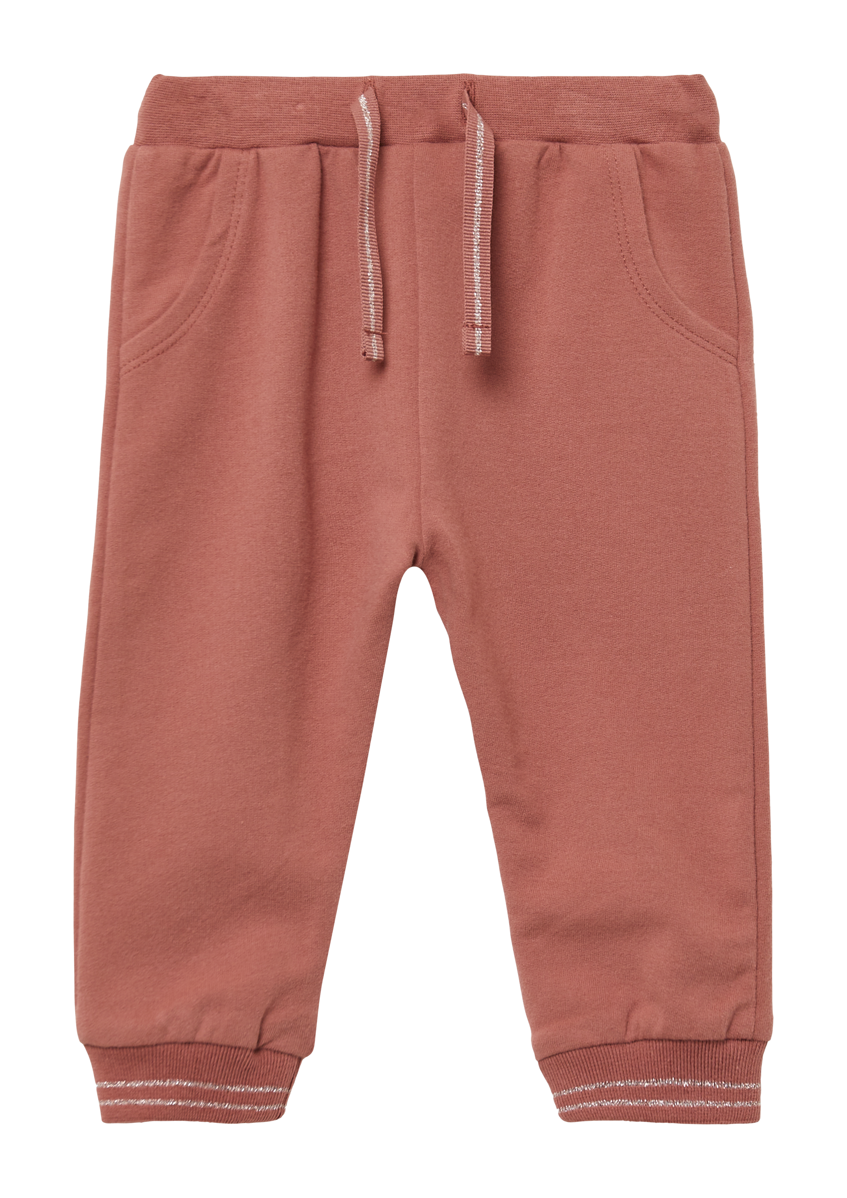 s.Oliver - Sweatpants aus Baumwollmix mit Glitzerdetails, Babys, rot