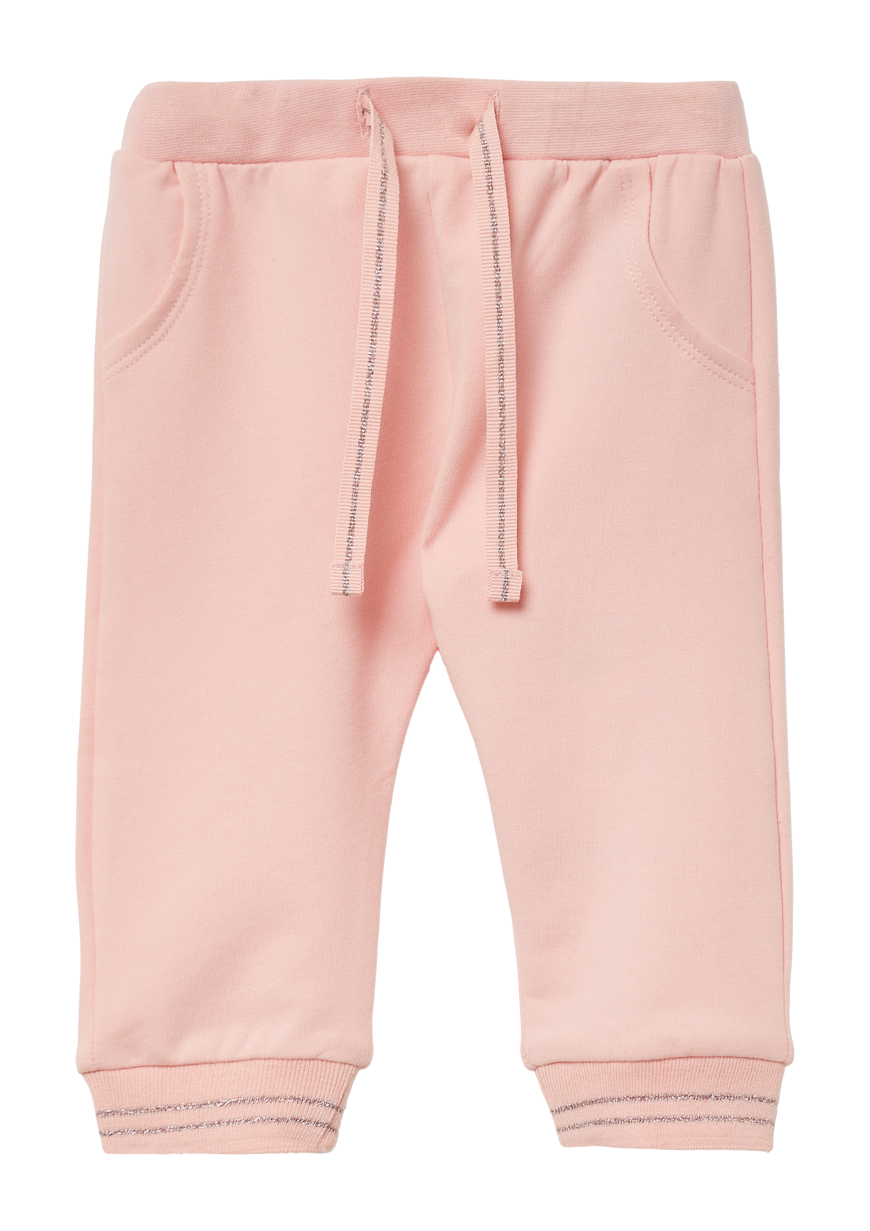 s.Oliver - Sweatpants aus Baumwollmix mit Glitzerdetails, Babys, Rosa