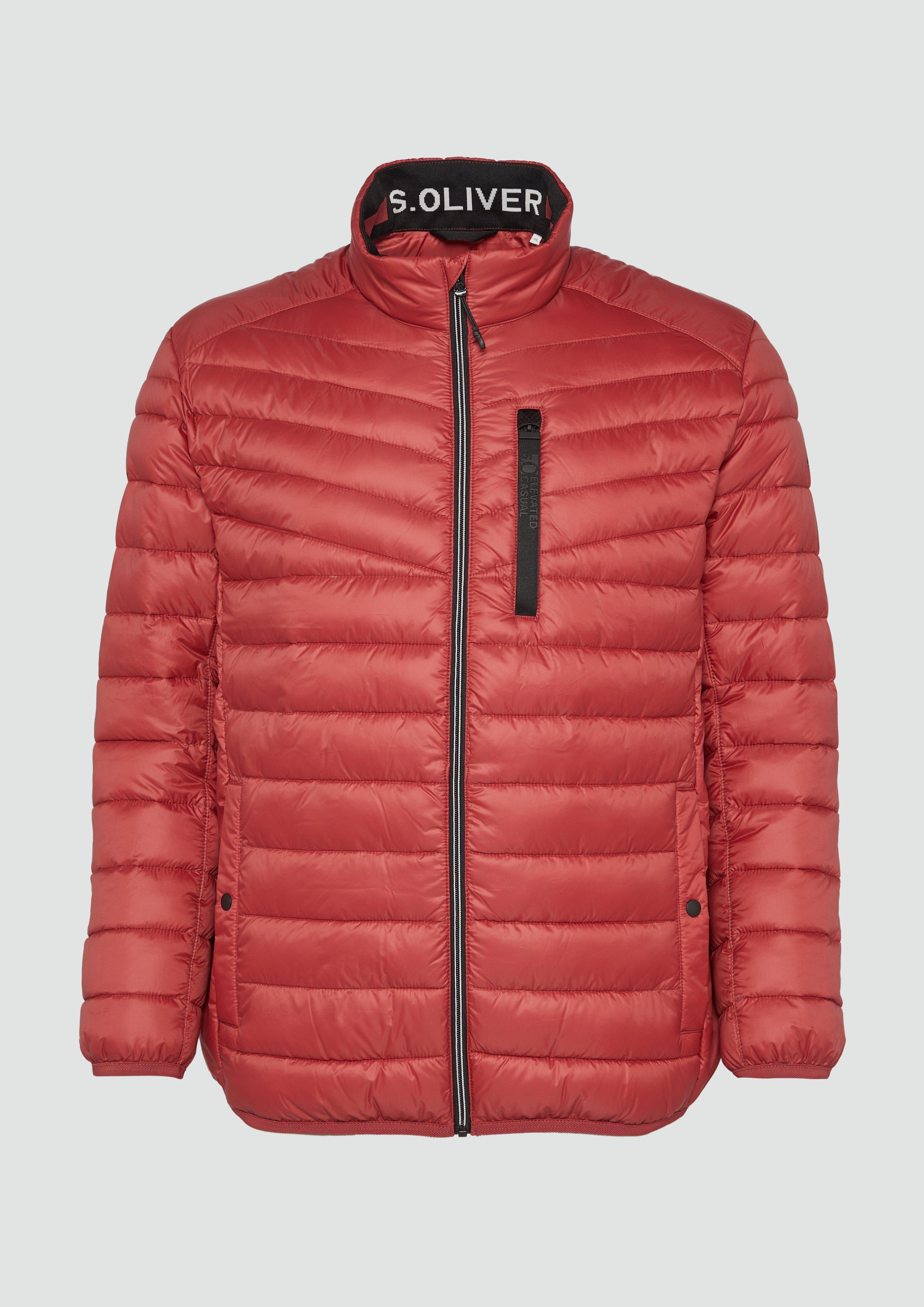 s.Oliver - Steppjacke mit sportiven Kontrastdetails, Herren, rot