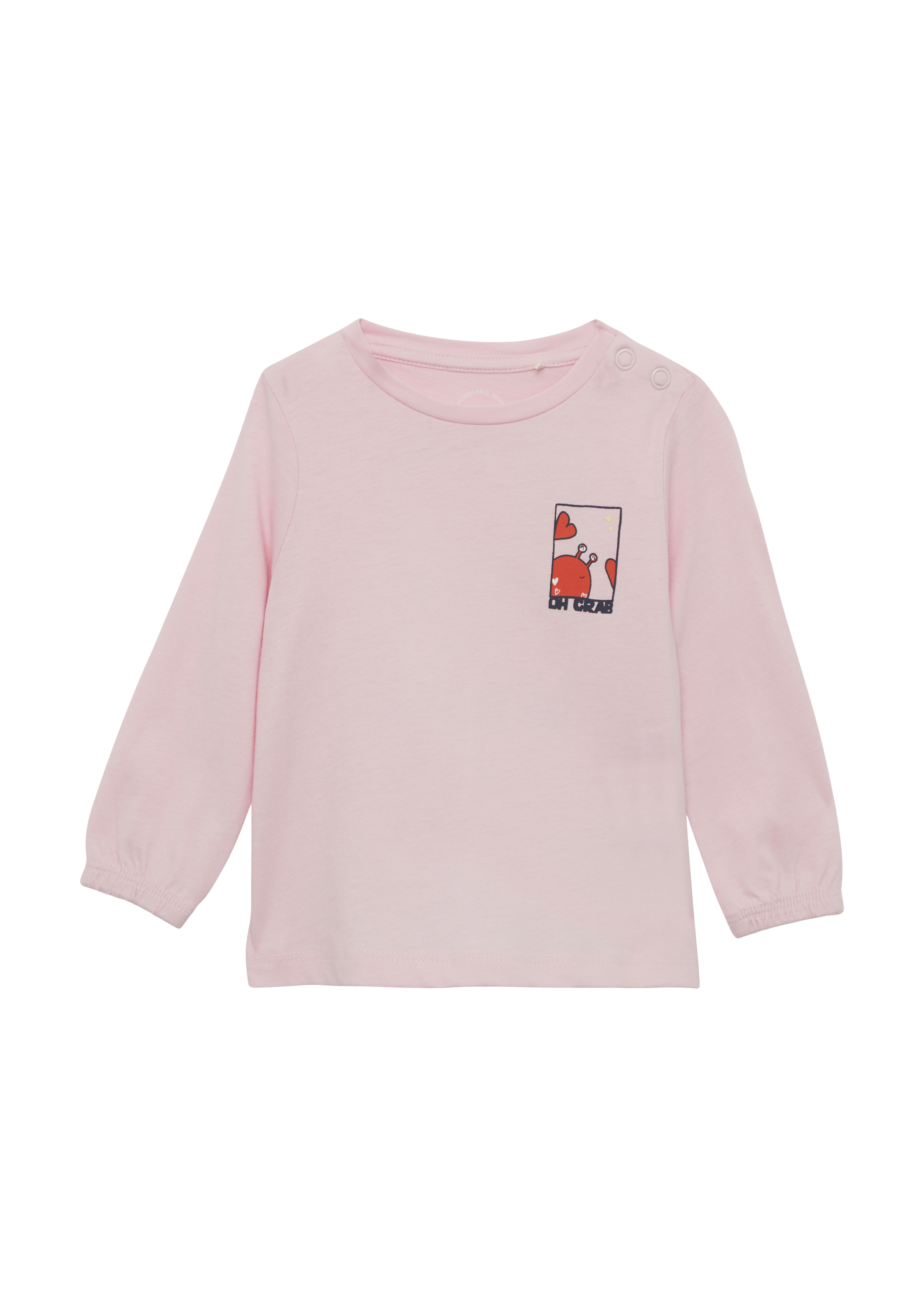 s.Oliver - Longsleeve in A-Shape mit Front- und Rückenprint, Babys, Rosa