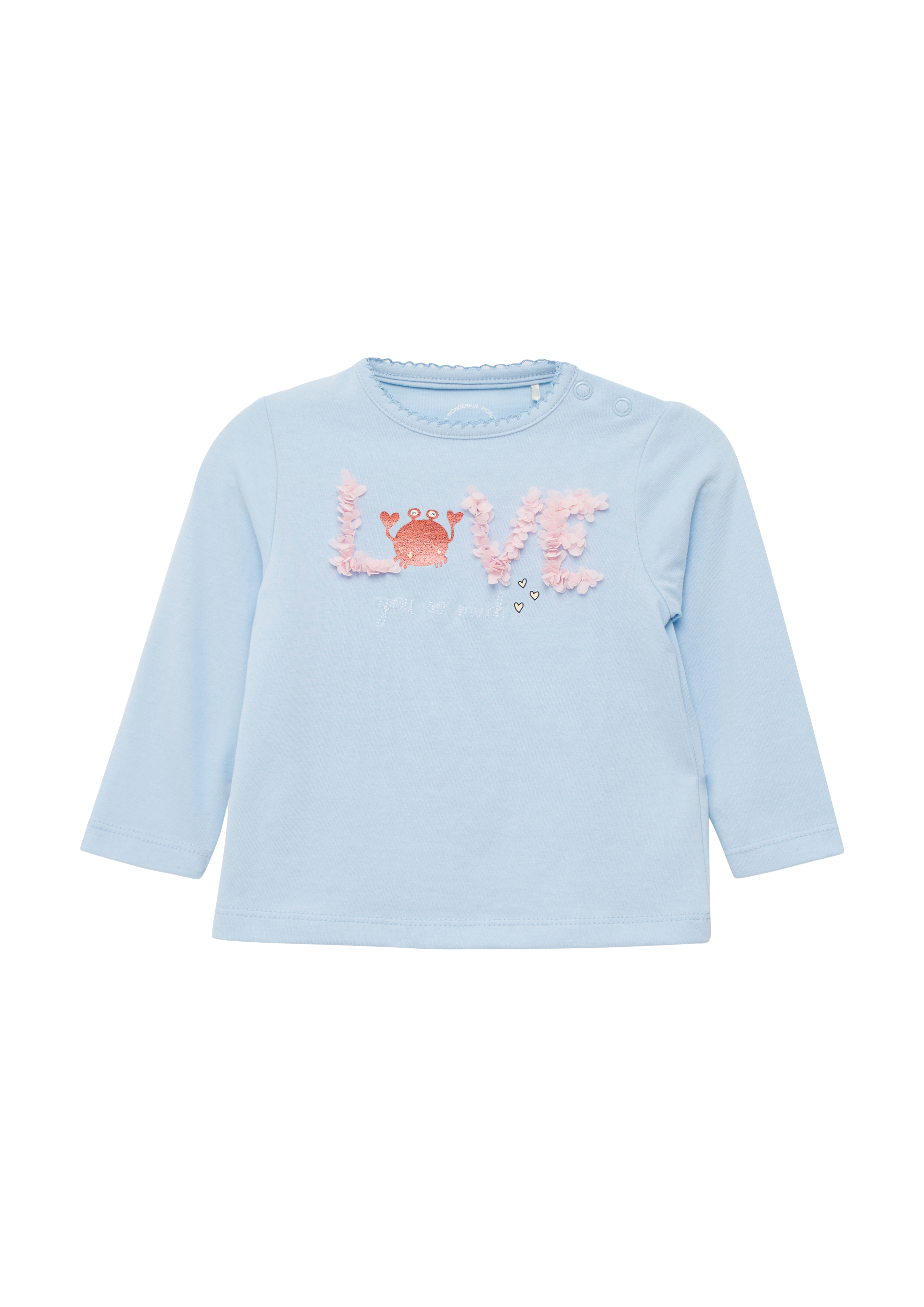 s.Oliver - Weiches Longsleeve mit Artwork, Babys, blau