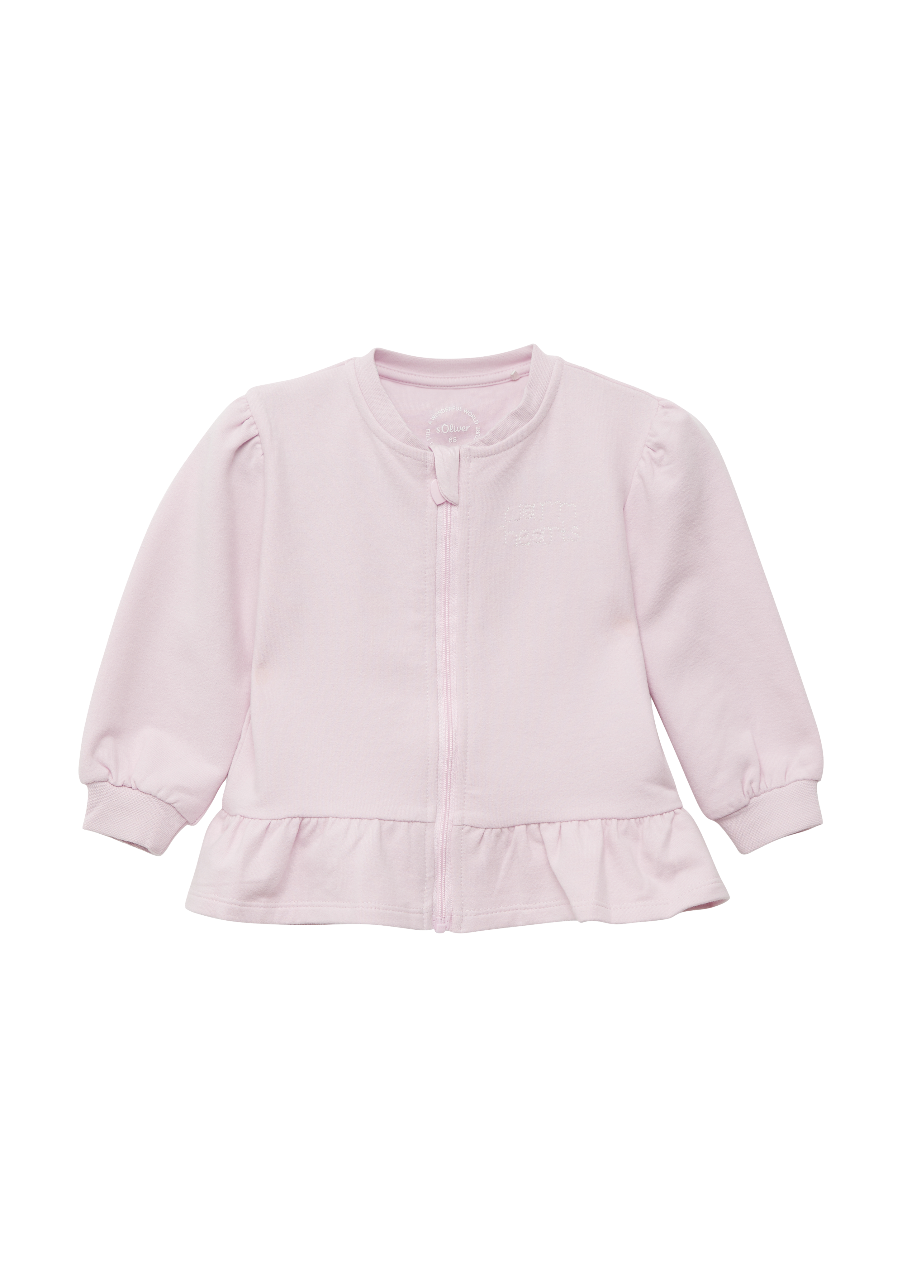 s.Oliver - Sweatjacke mit dezenter Stickerei, Babys, Rosa