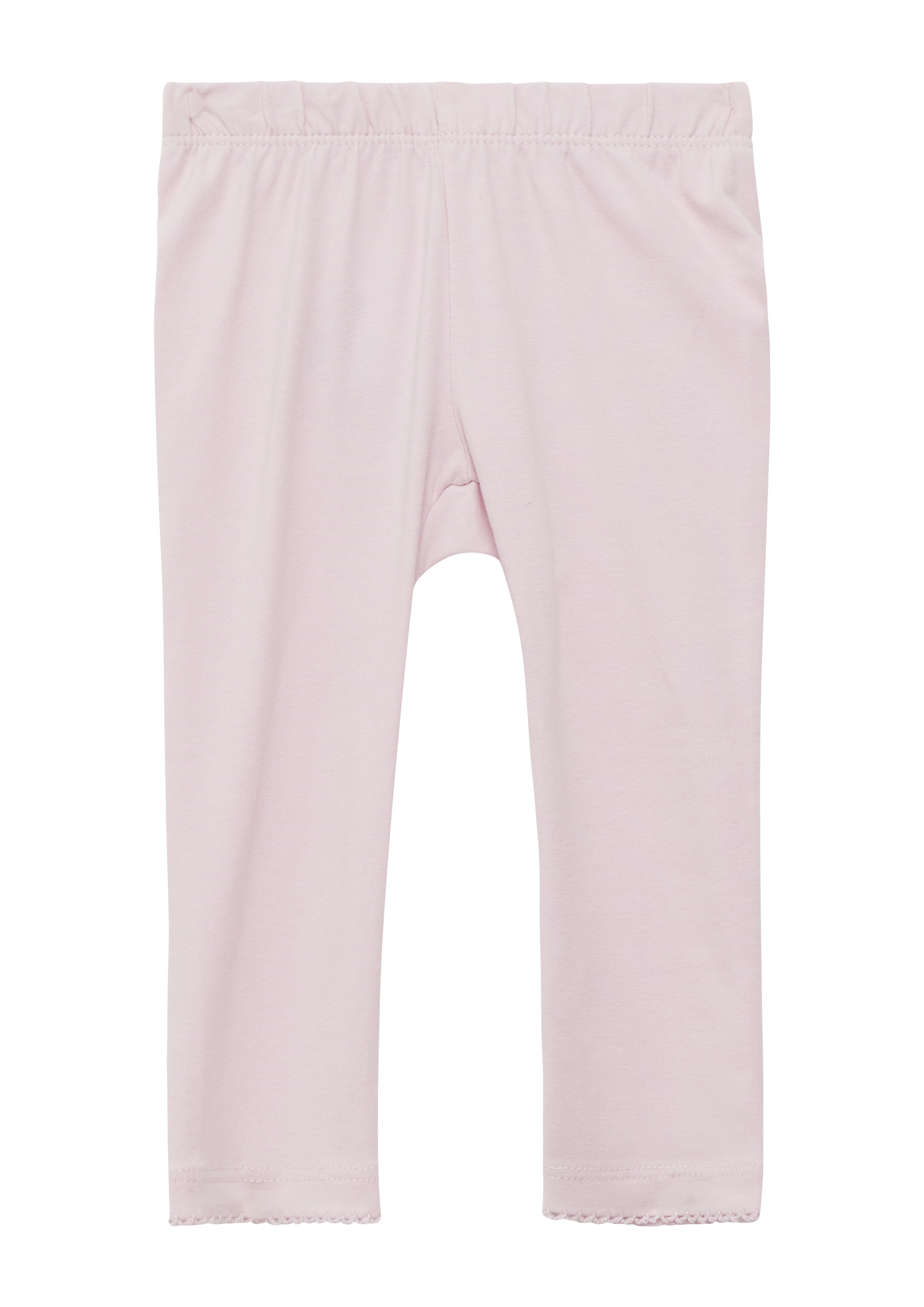 s.Oliver - Weiche Leggings mit Elastikbund und Mausezahnkante, Babys, Rosa