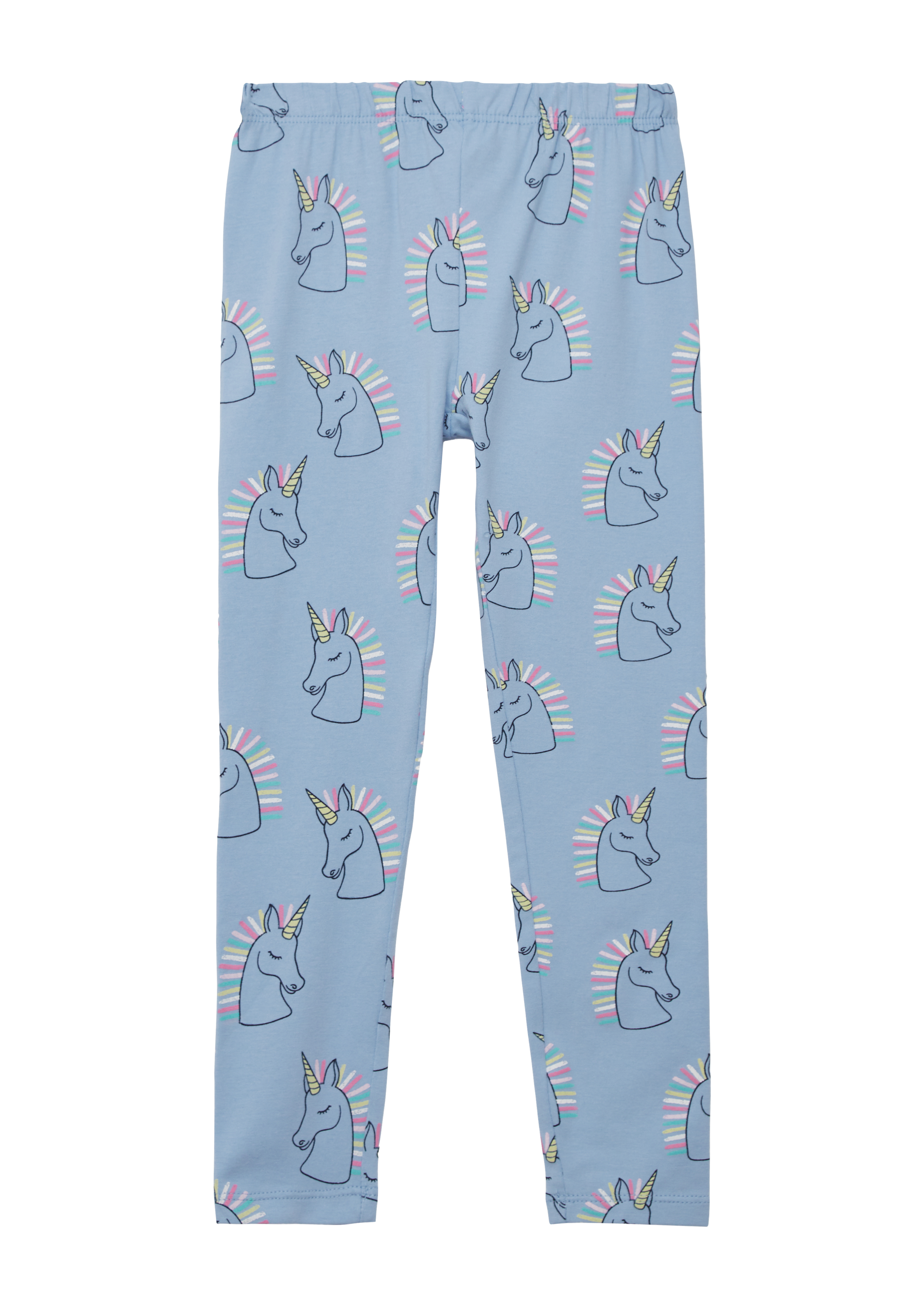 s.Oliver - Leggings mit All-over-Print, Kinder, blau