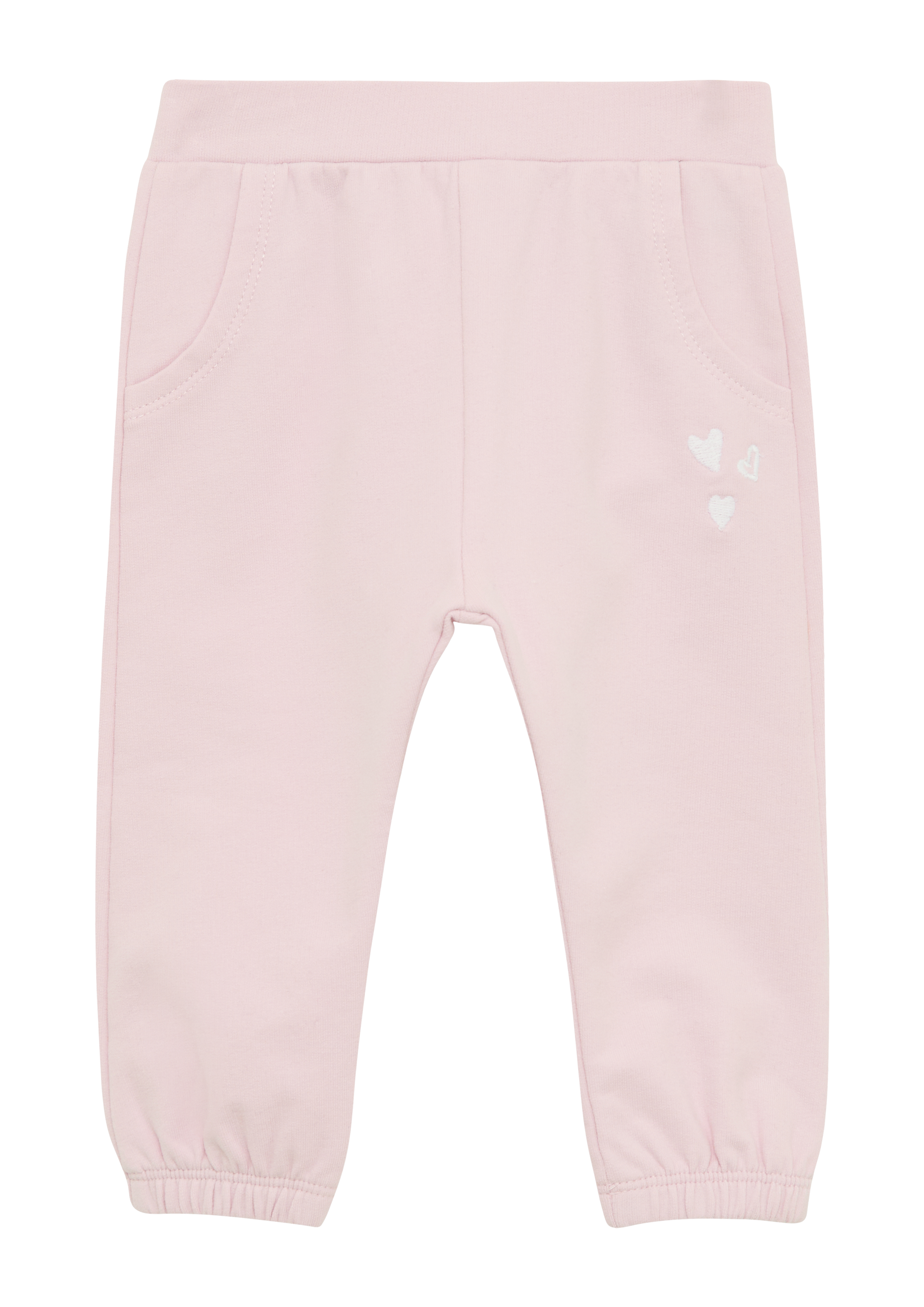 s.Oliver - Jogpants mit Elastikbund und Stickerei, Babys, Rosa