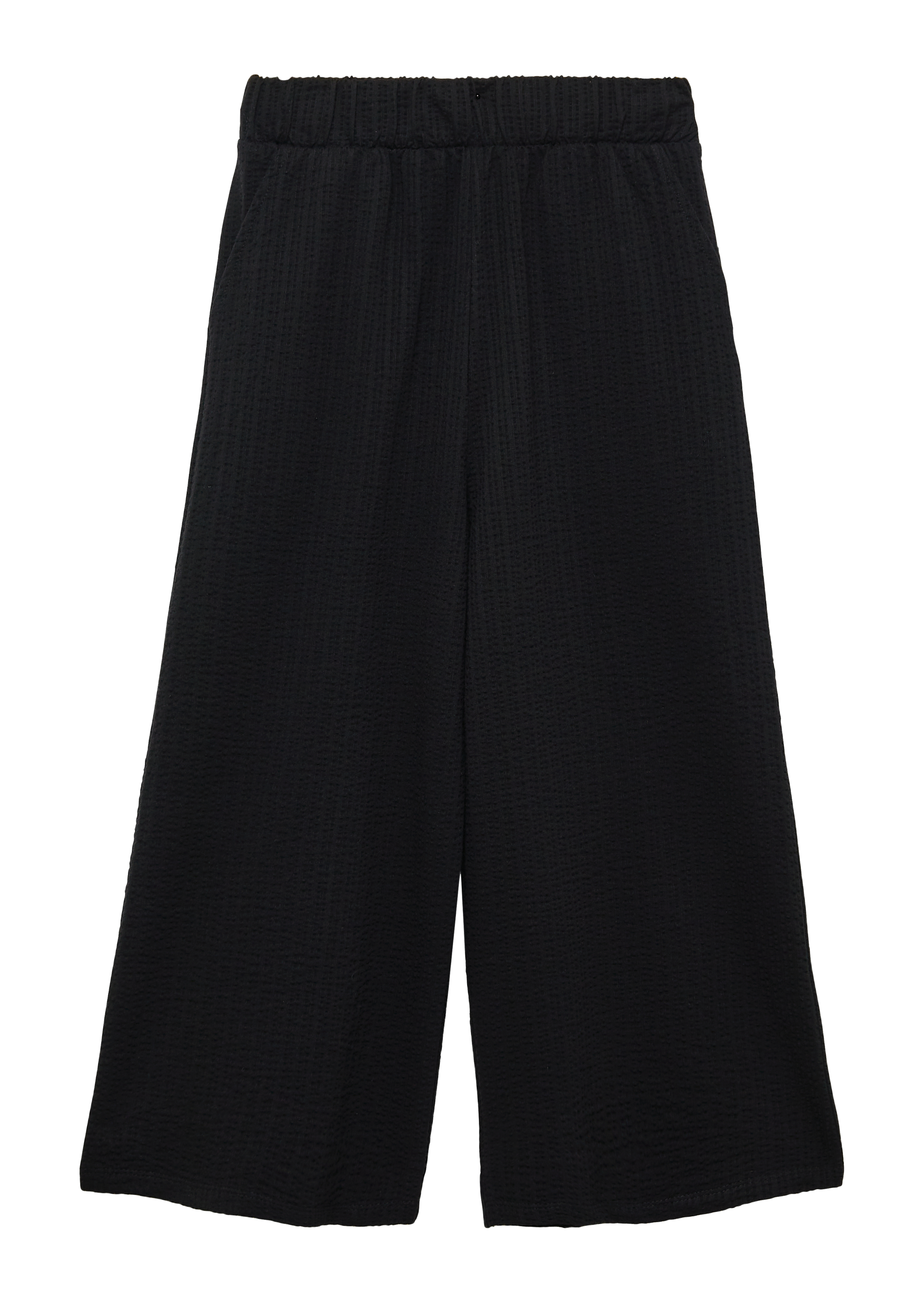 s.Oliver - Strukturierte Culotte im Loose Fit, Mädchen, schwarz