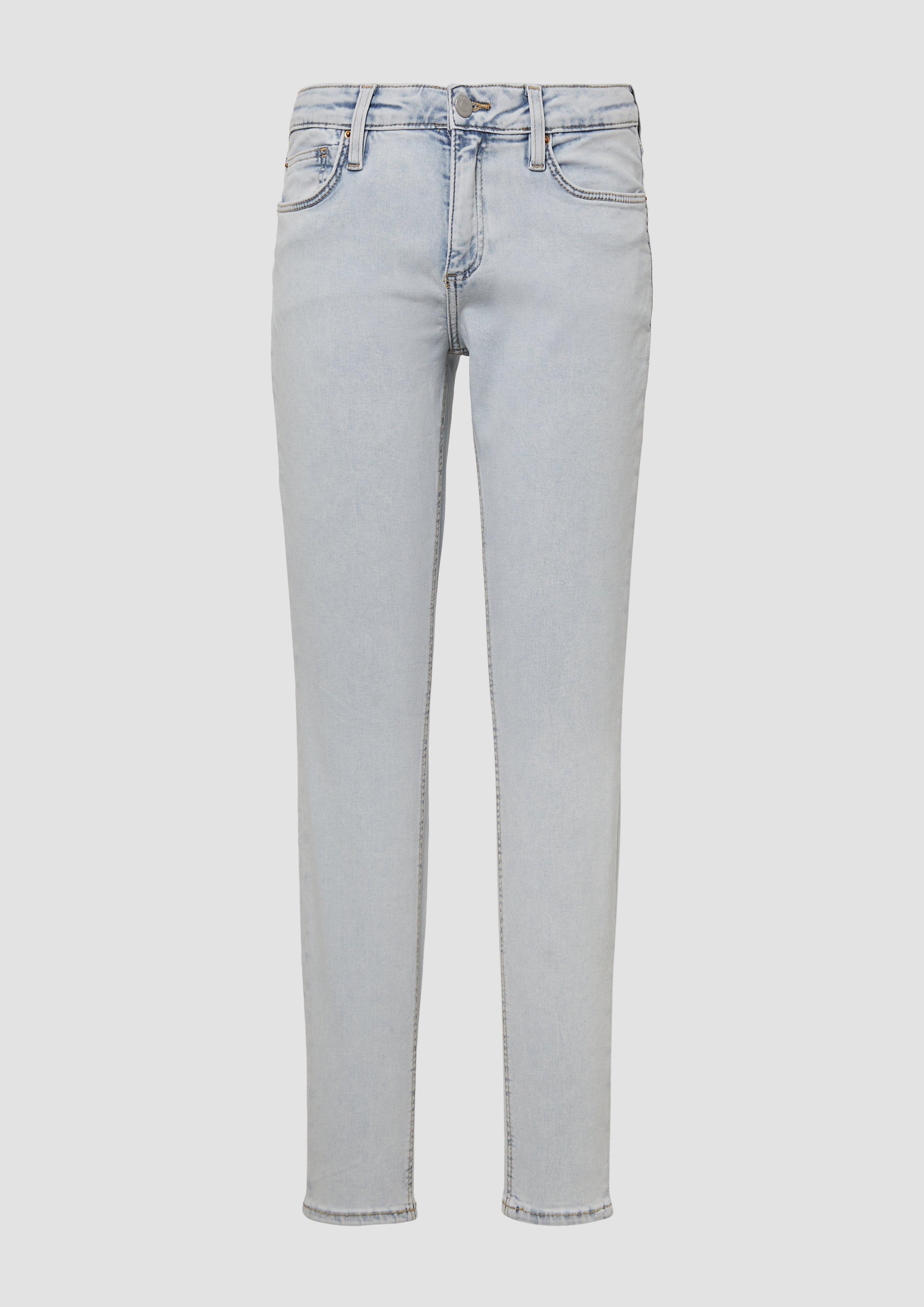 QS - Jeans Sadie / Skinny Fit / Mid Rise / Skinny Leg / Superstretch, Damen, blau