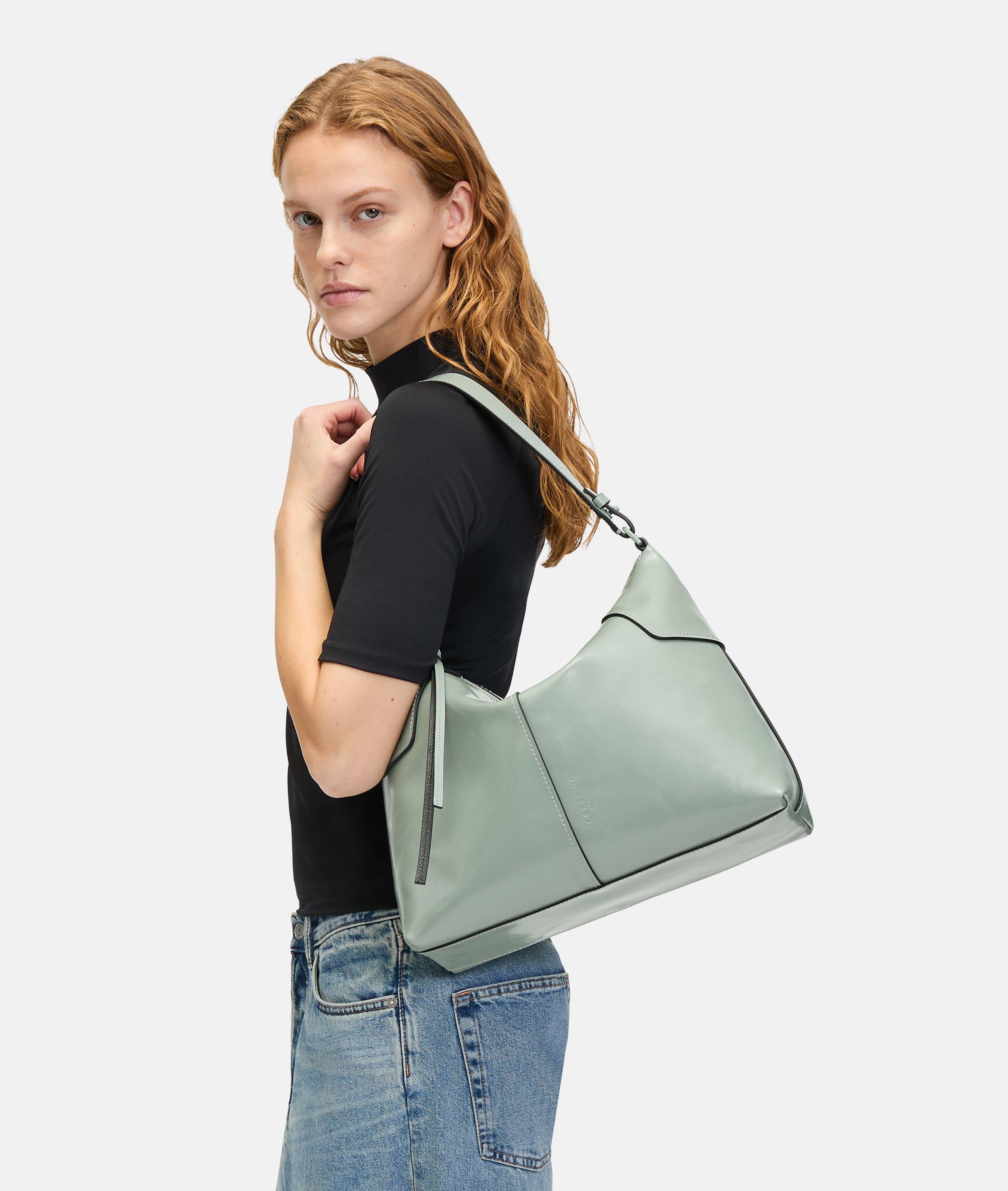 Hobo in green, black & cream