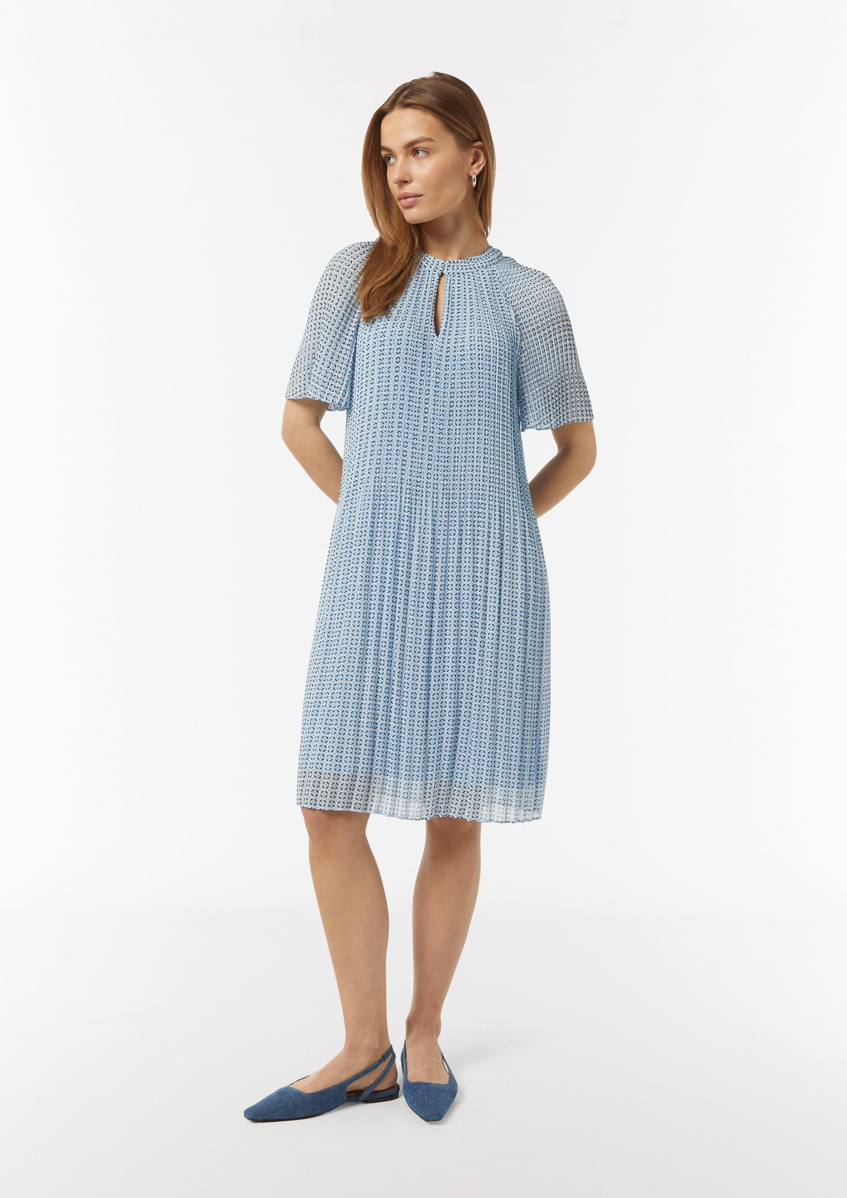 ★I AM MARI★ CHIFFON SHIRRING FLARE DRESS Get ready to twirl and swirl in style with our Dot Print