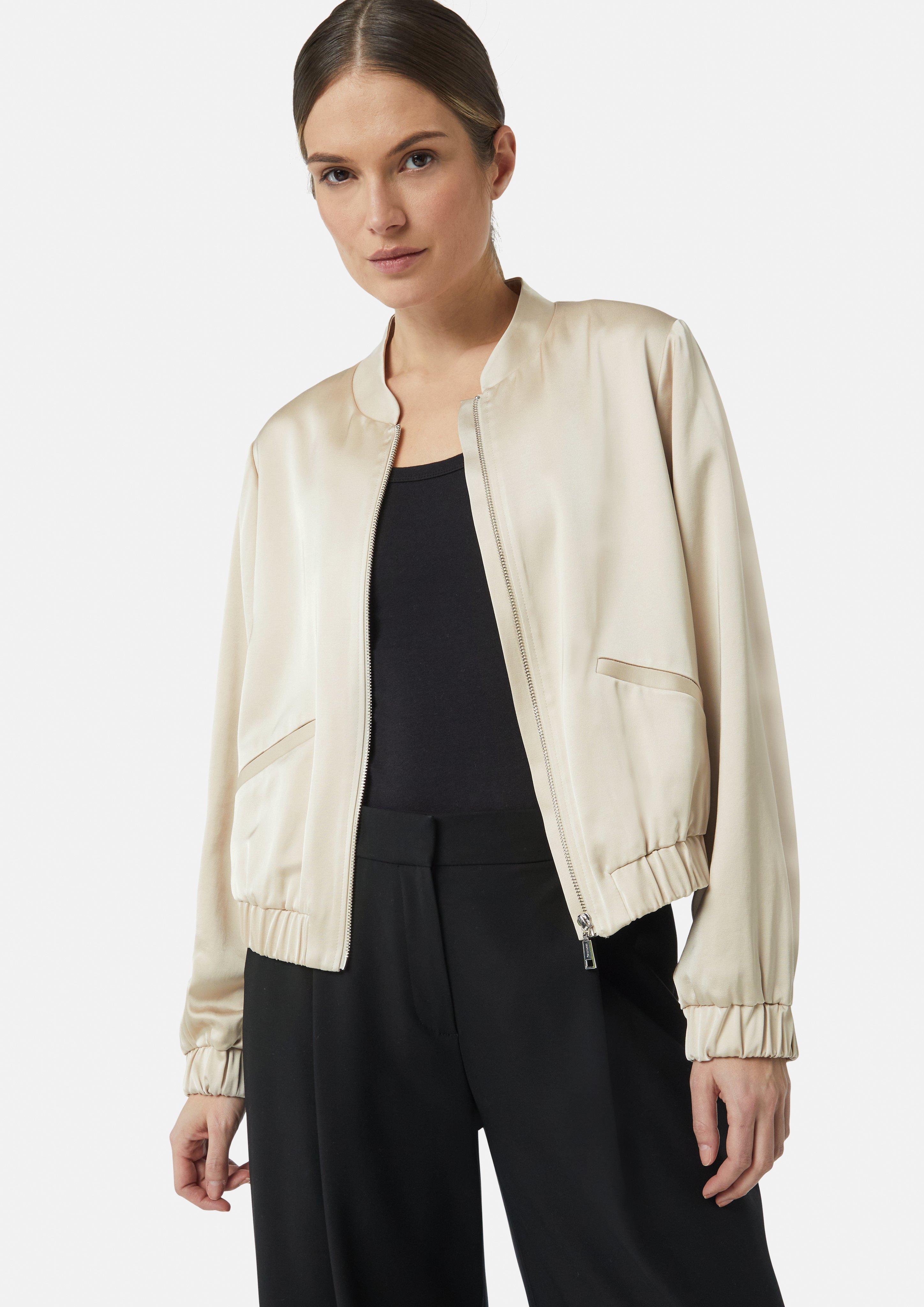 Satin blouson - Beige | SCAYLE