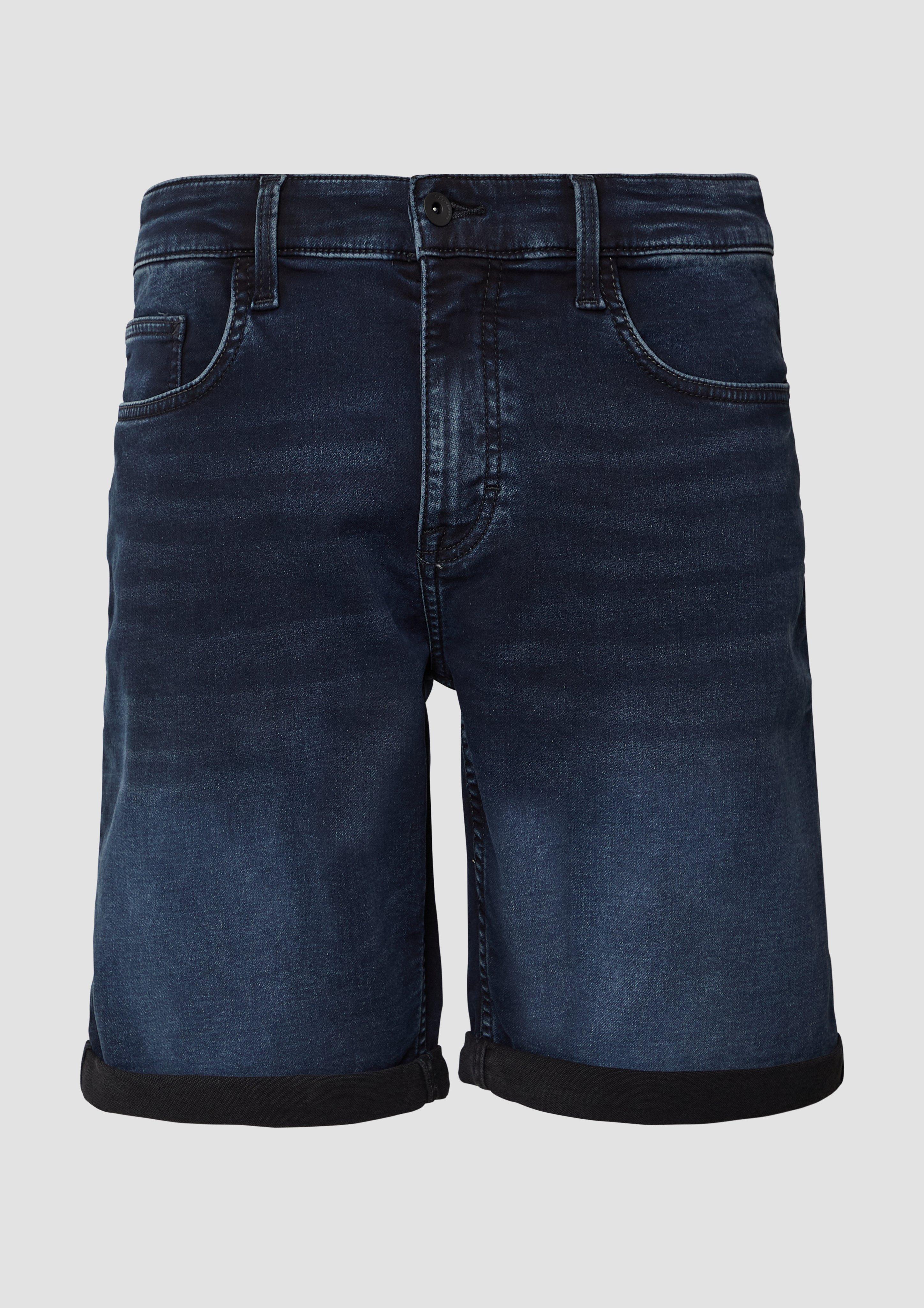 QS - Jeans-Shorts John / Regular Fit / Mid Rise / Komfort-Stretch, Herren, blau