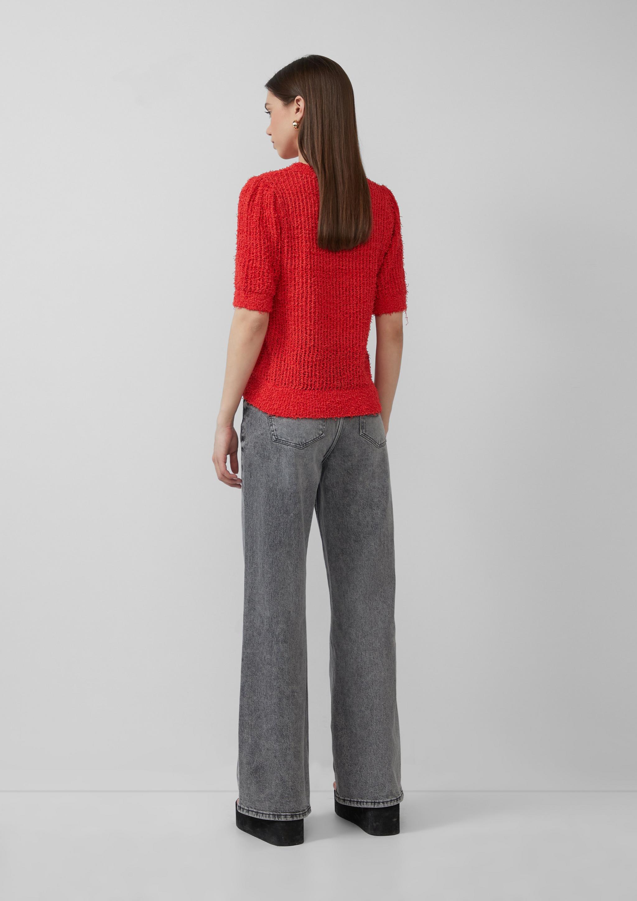 Femmes Pull en tricot en rouge de QS