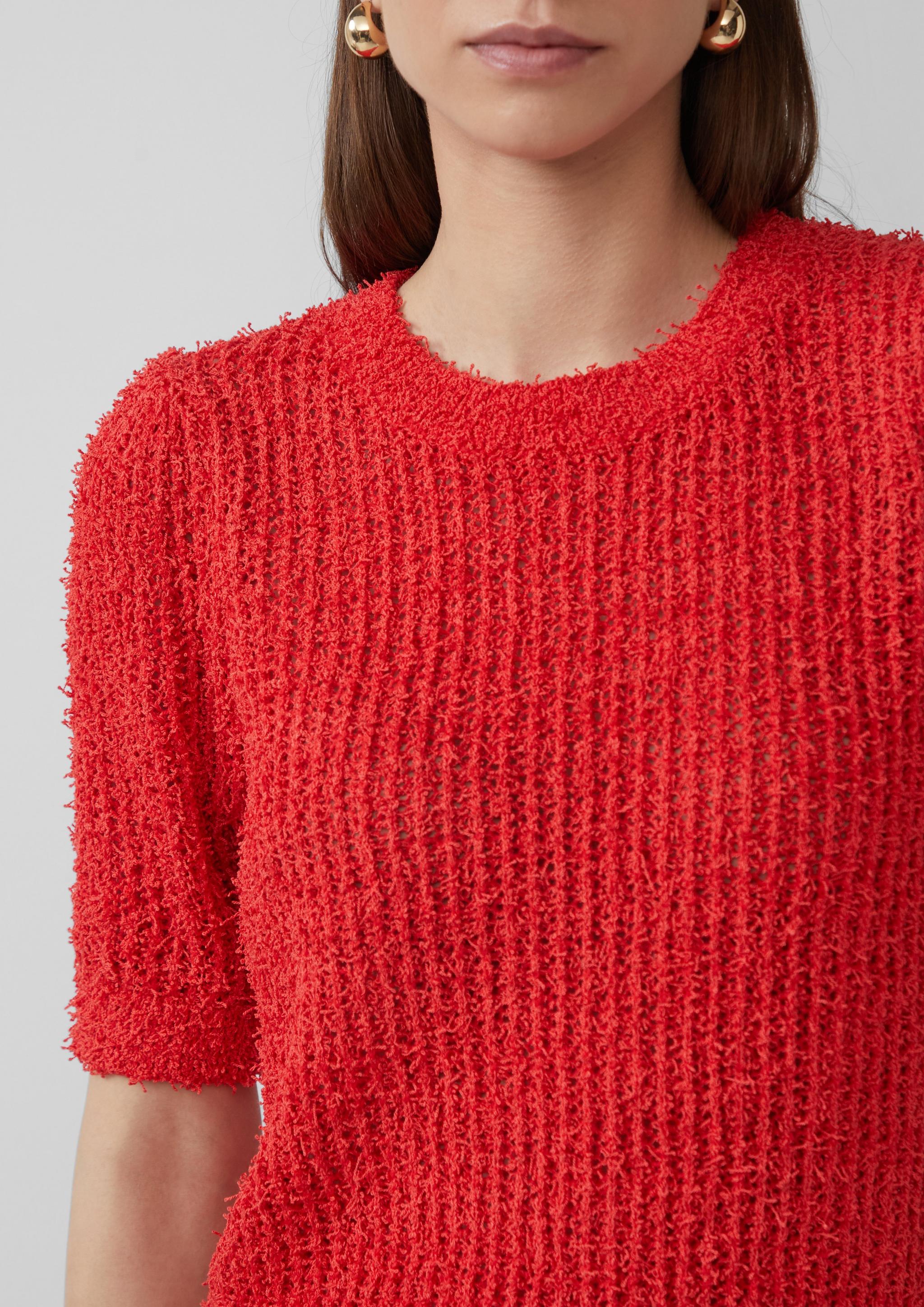 Femmes Pull en tricot en rouge de QS