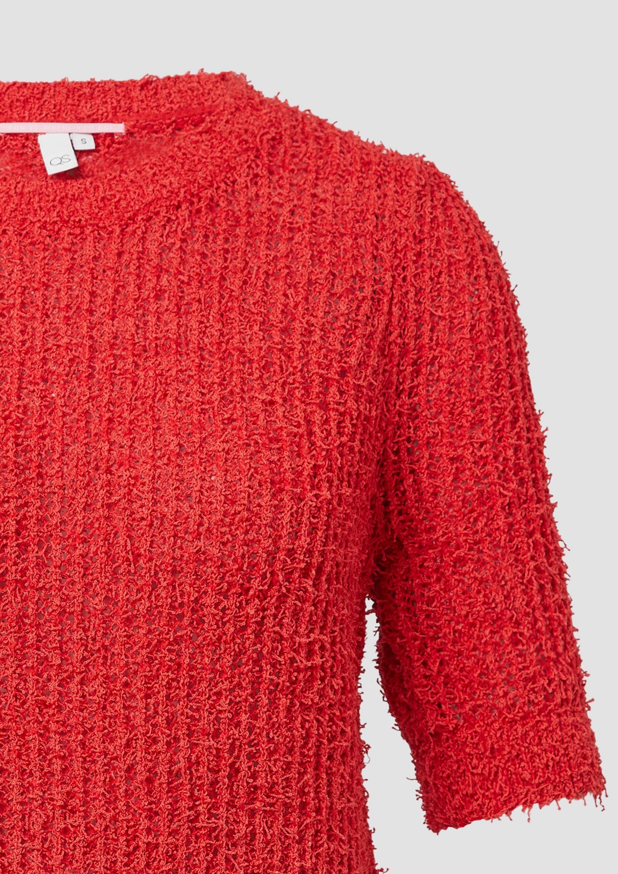 Femmes Pull en tricot en rouge de QS