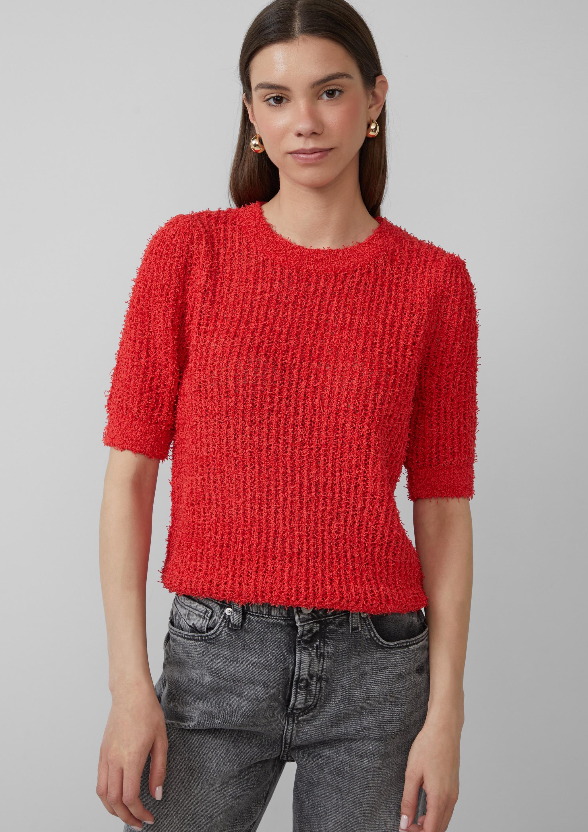 Femmes Pull en tricot en rouge de QS