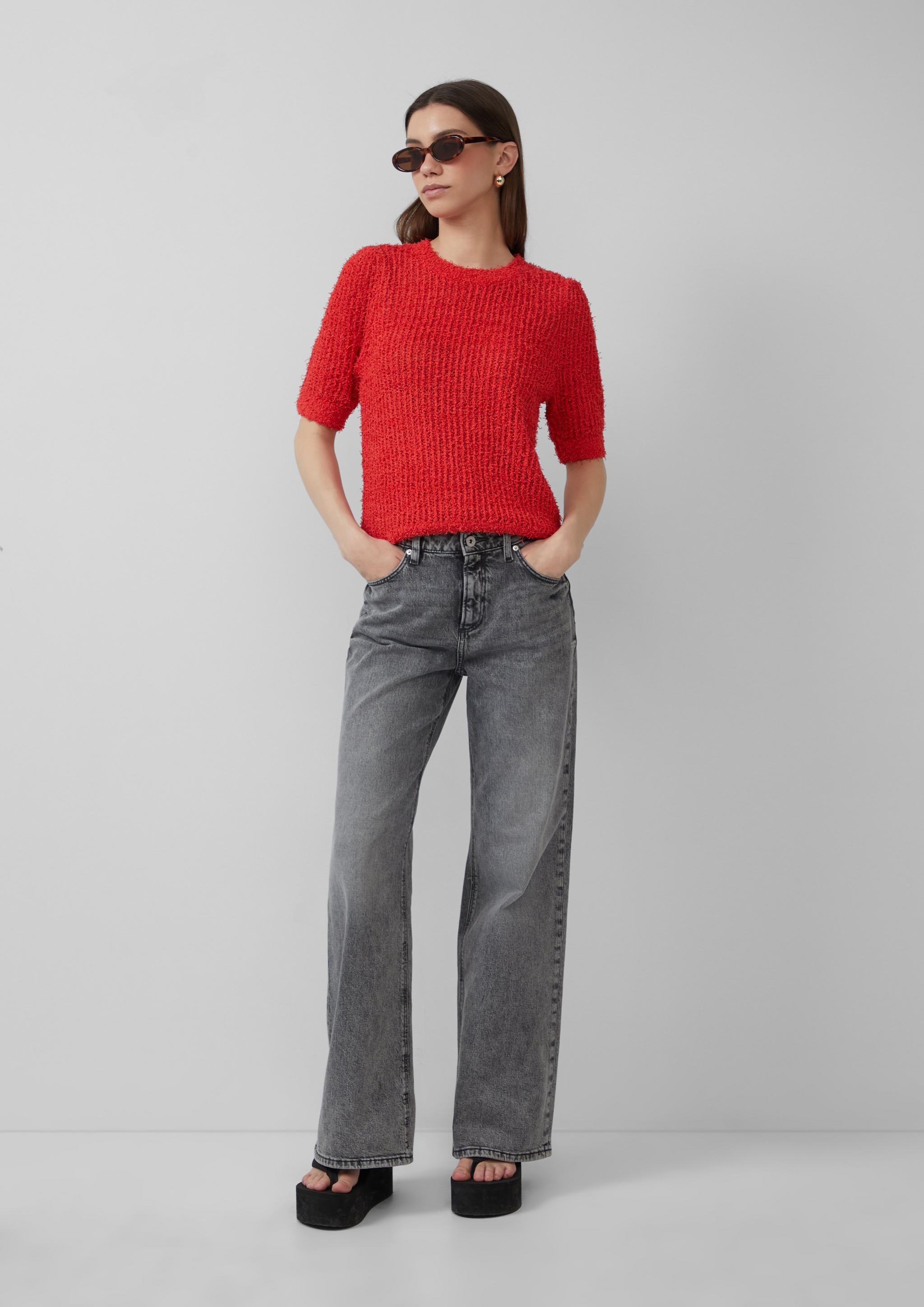 Femmes Pull en tricot en rouge de QS