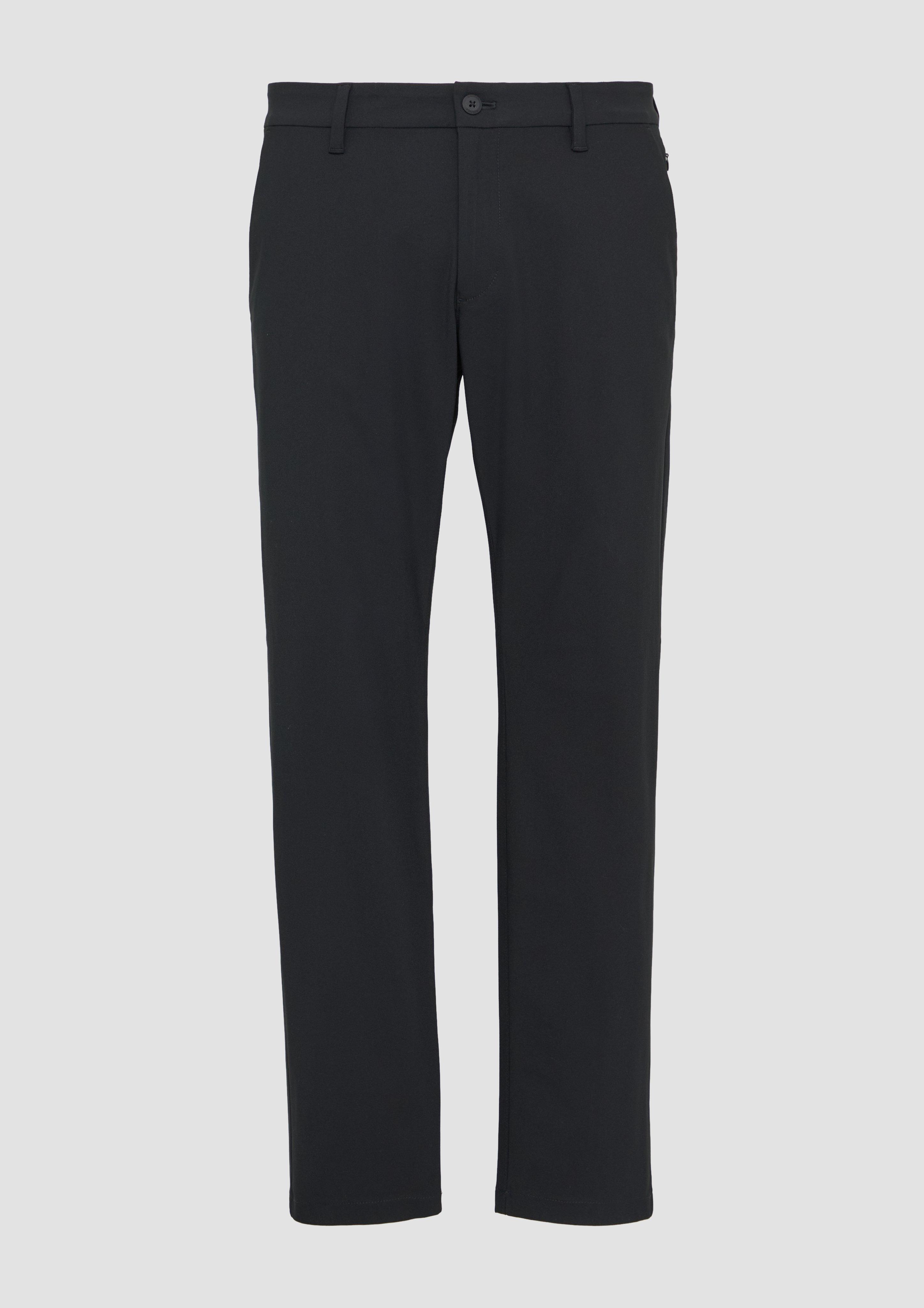 s.Oliver - Smarte Chino aus elastischer Ware, Herren, schwarz