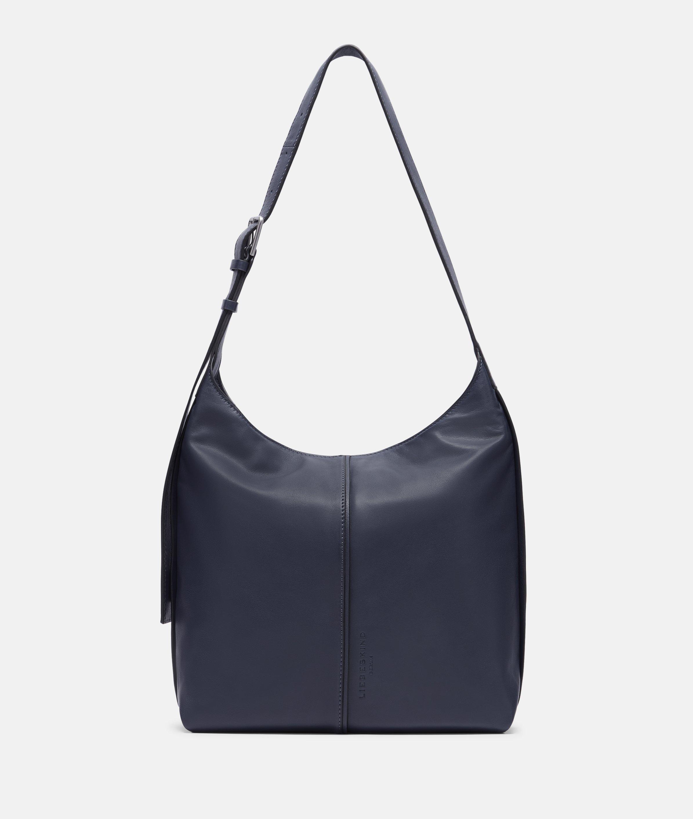 Liebeskind Berlin - Geräumige Crossbody-Bag aus Schafsleder -  blau