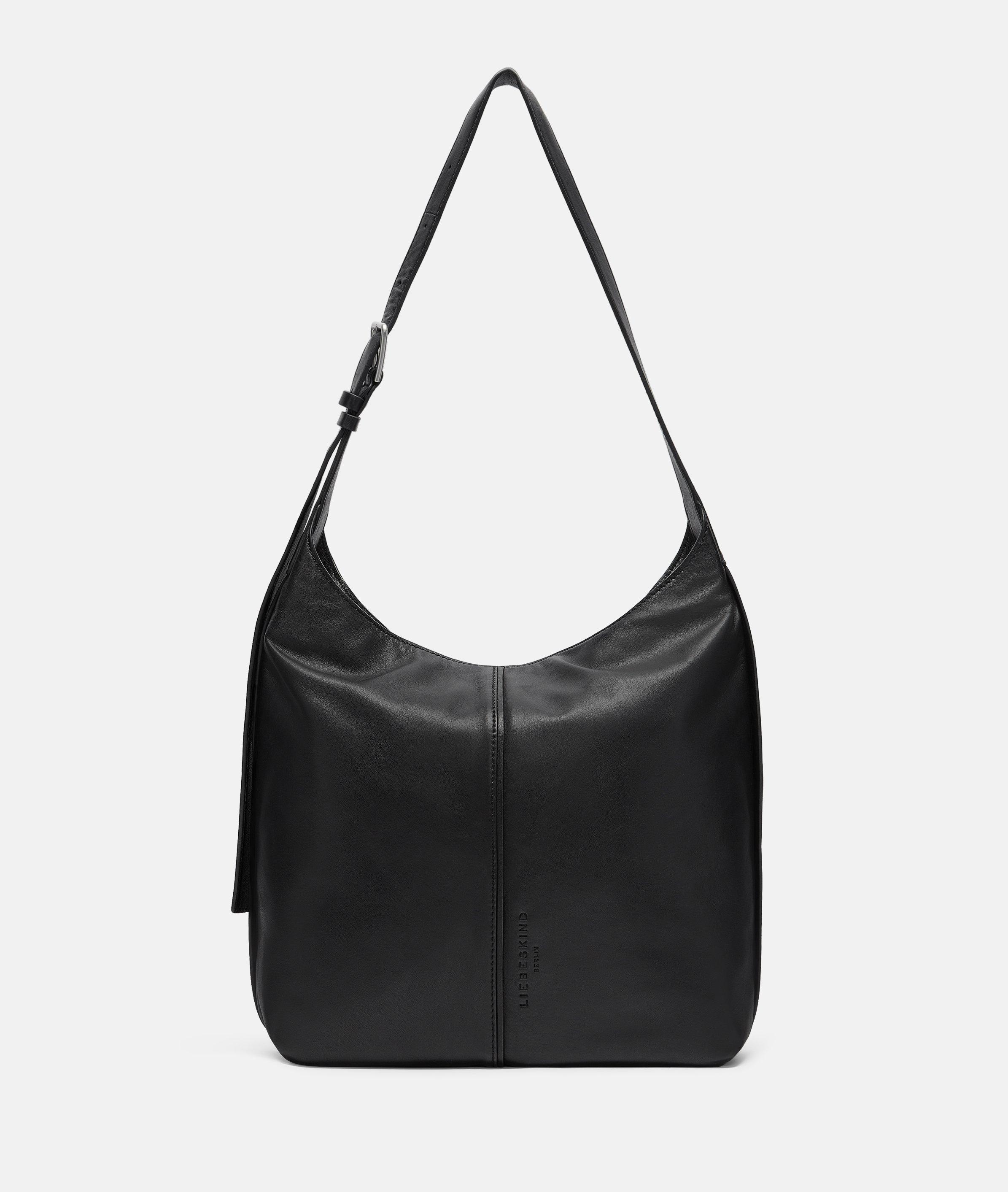 Liebeskind Berlin - Geräumige Crossbody-Bag aus Schafsleder -  schwarz