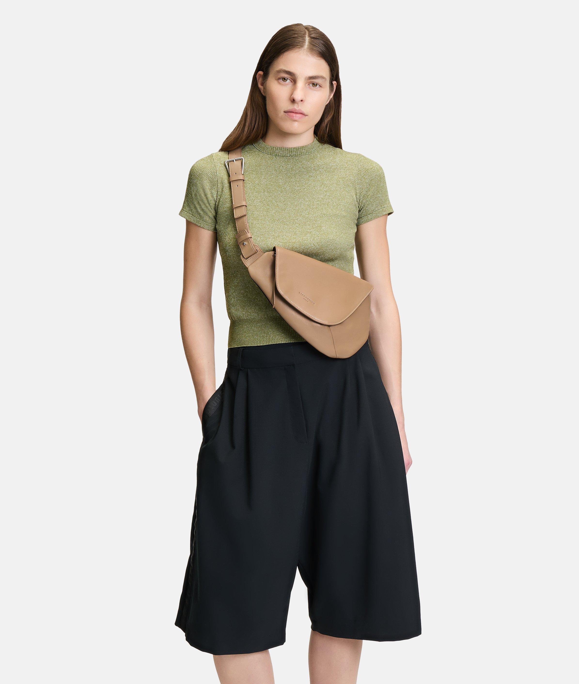 Crossbody S in bruin & zwart