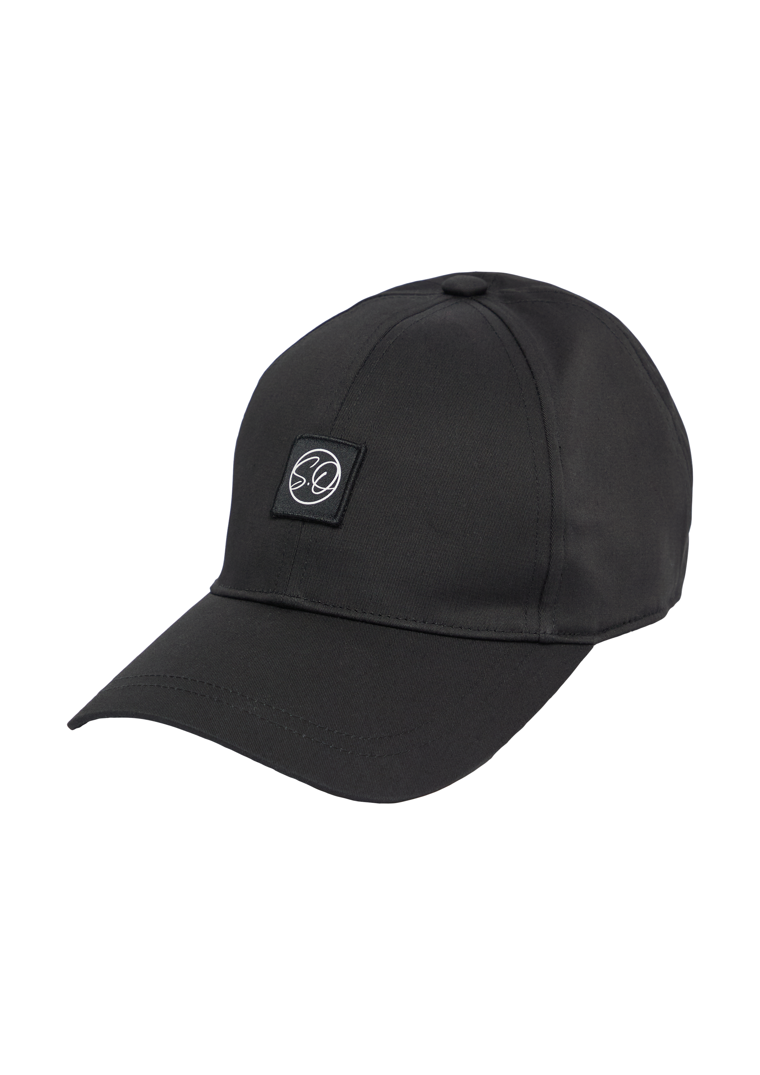s.Oliver - Kappe aus Twill mit Logo, Herren, schwarz