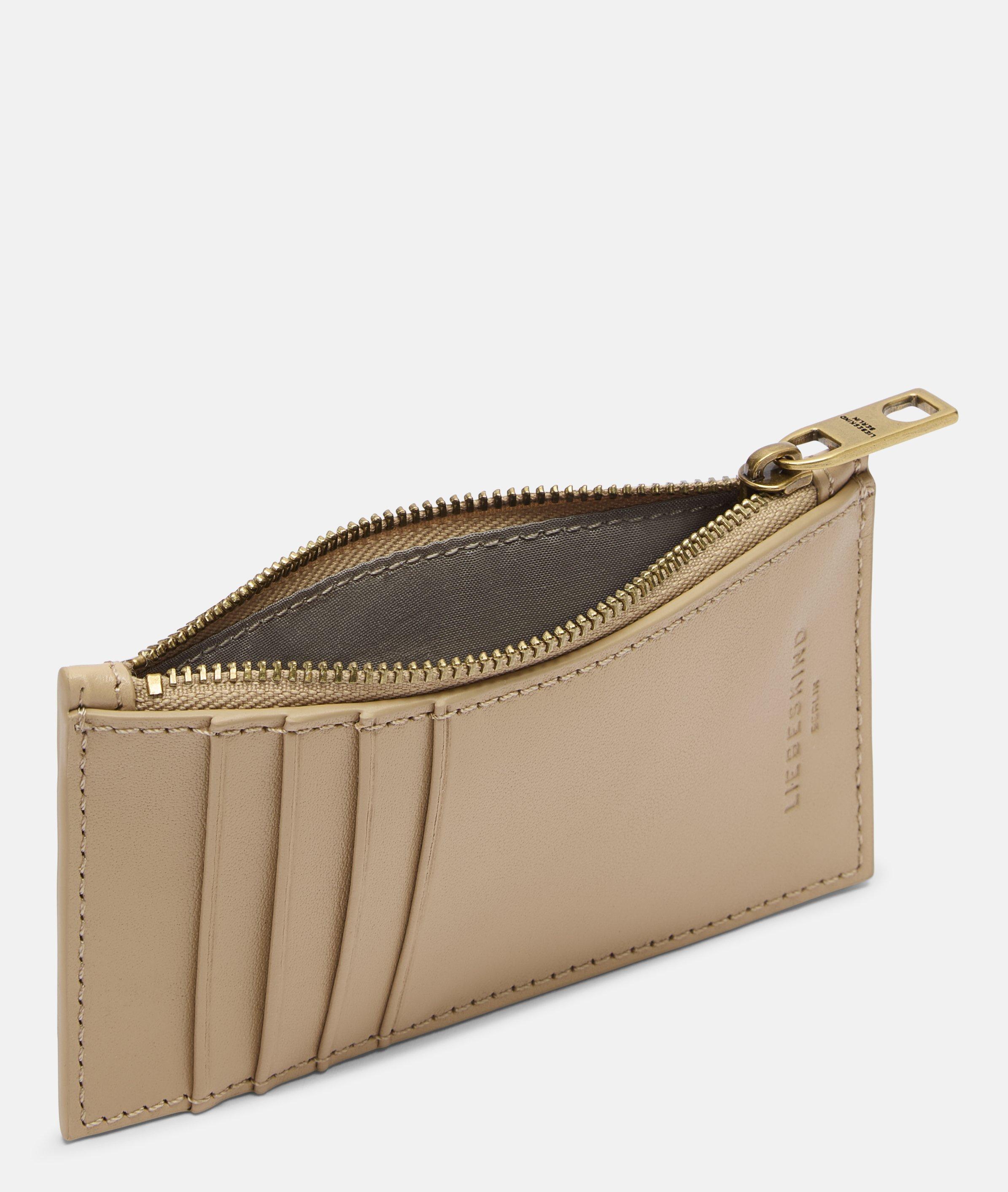 Geldbörse XS in beige, rot, schwarz, grau, blau & braun