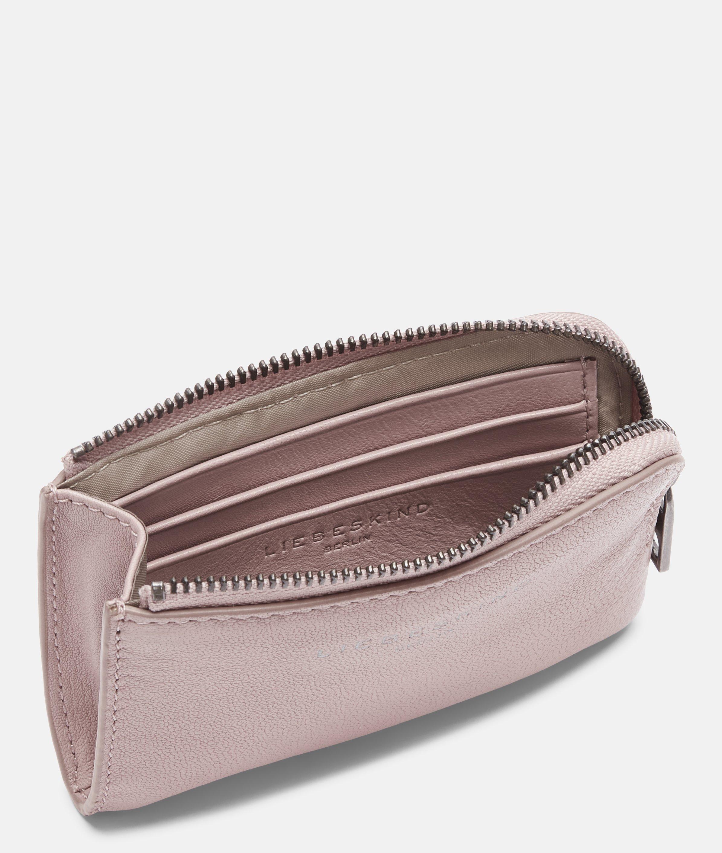 Portemonnee in roze, zwart, beige, rood, blauw & grijs