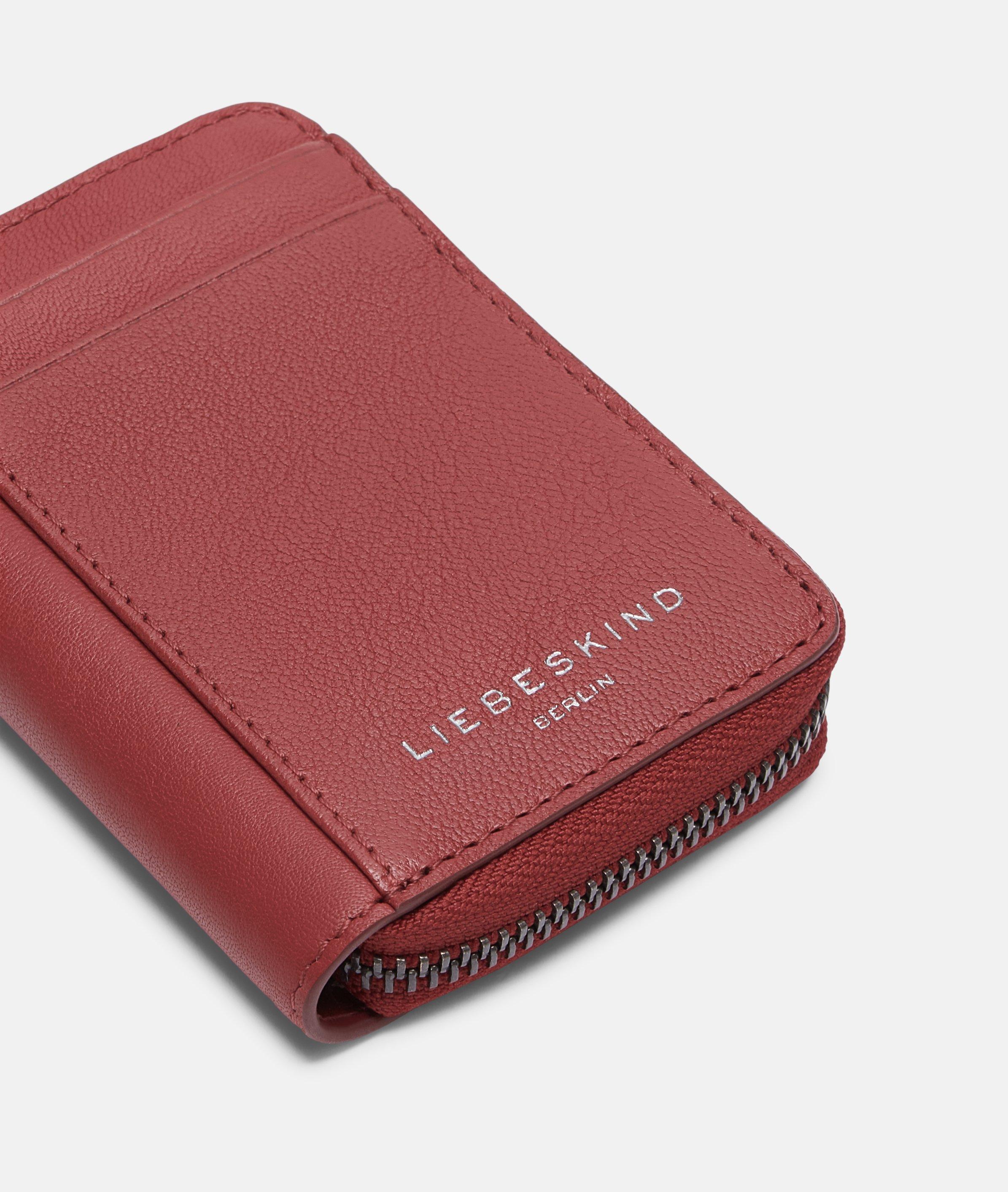 Eliza portemonnee S in rood, zwart, bruin, grijs, blauw, crème, roze & beige