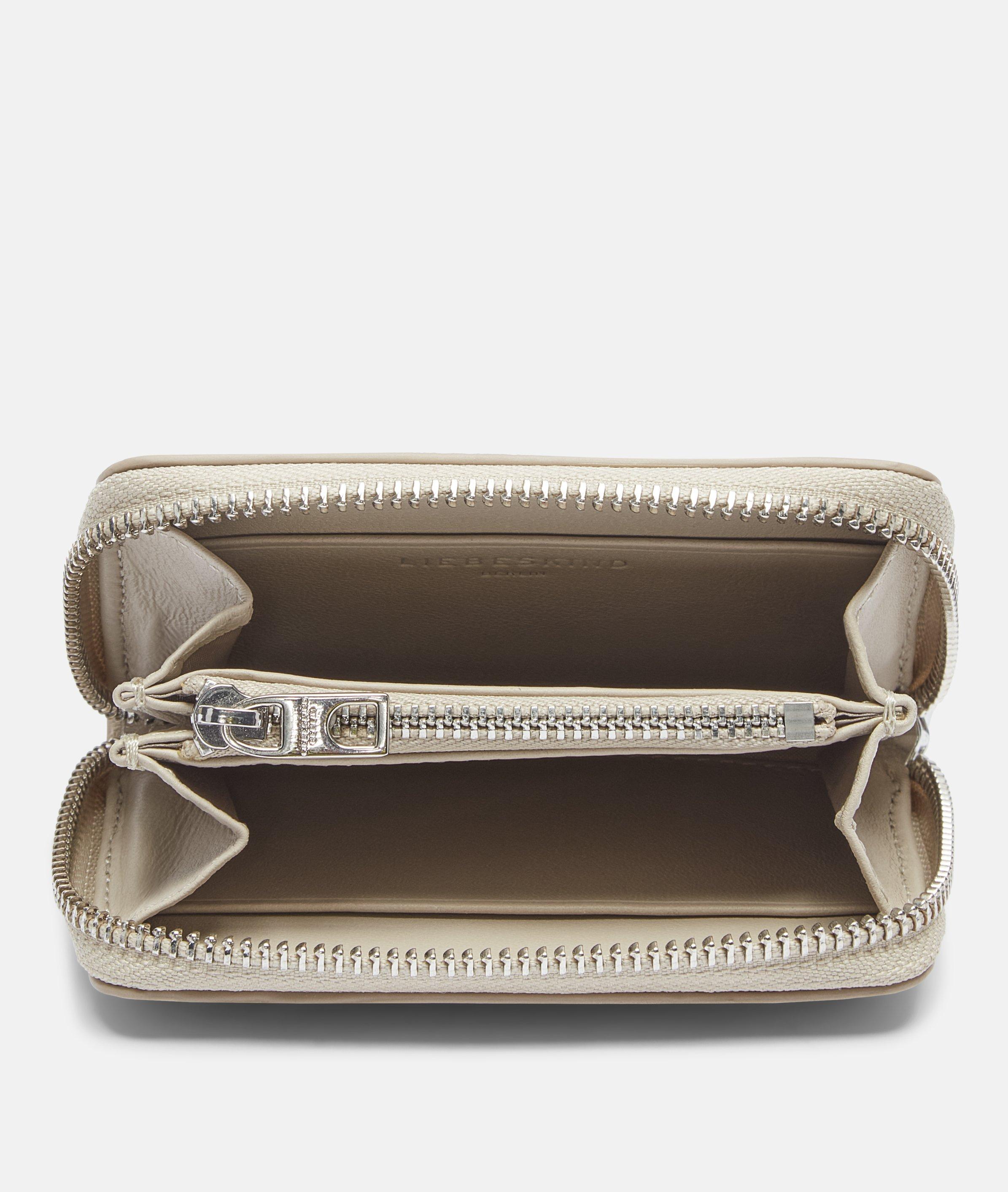 Eliza portemonnee S in crème, rood, zwart, bruin, grijs, blauw, roze & beige