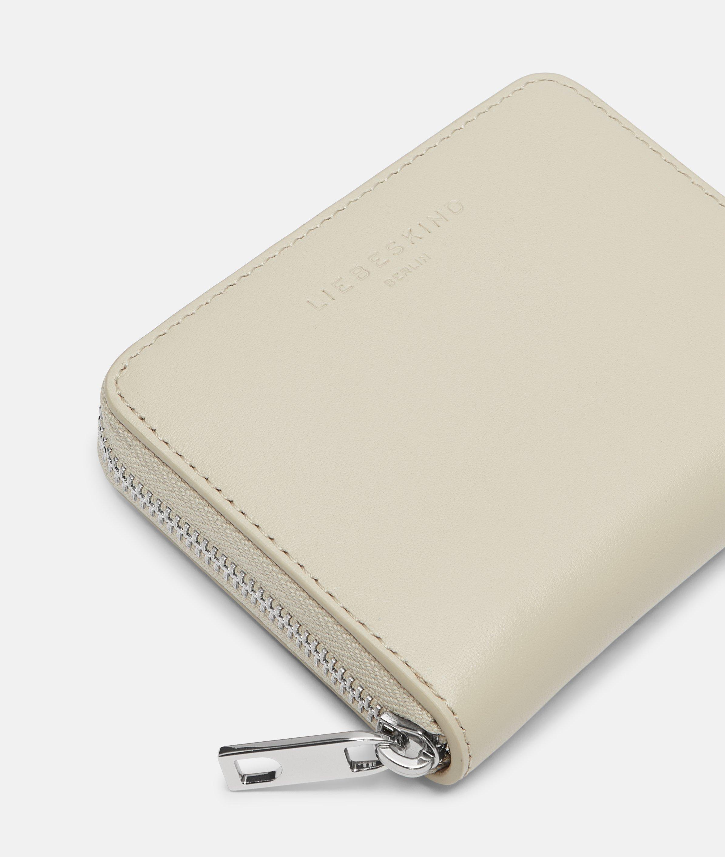 Conny Geldbörse M in creme, beige, schwarz, blau, braun & grau