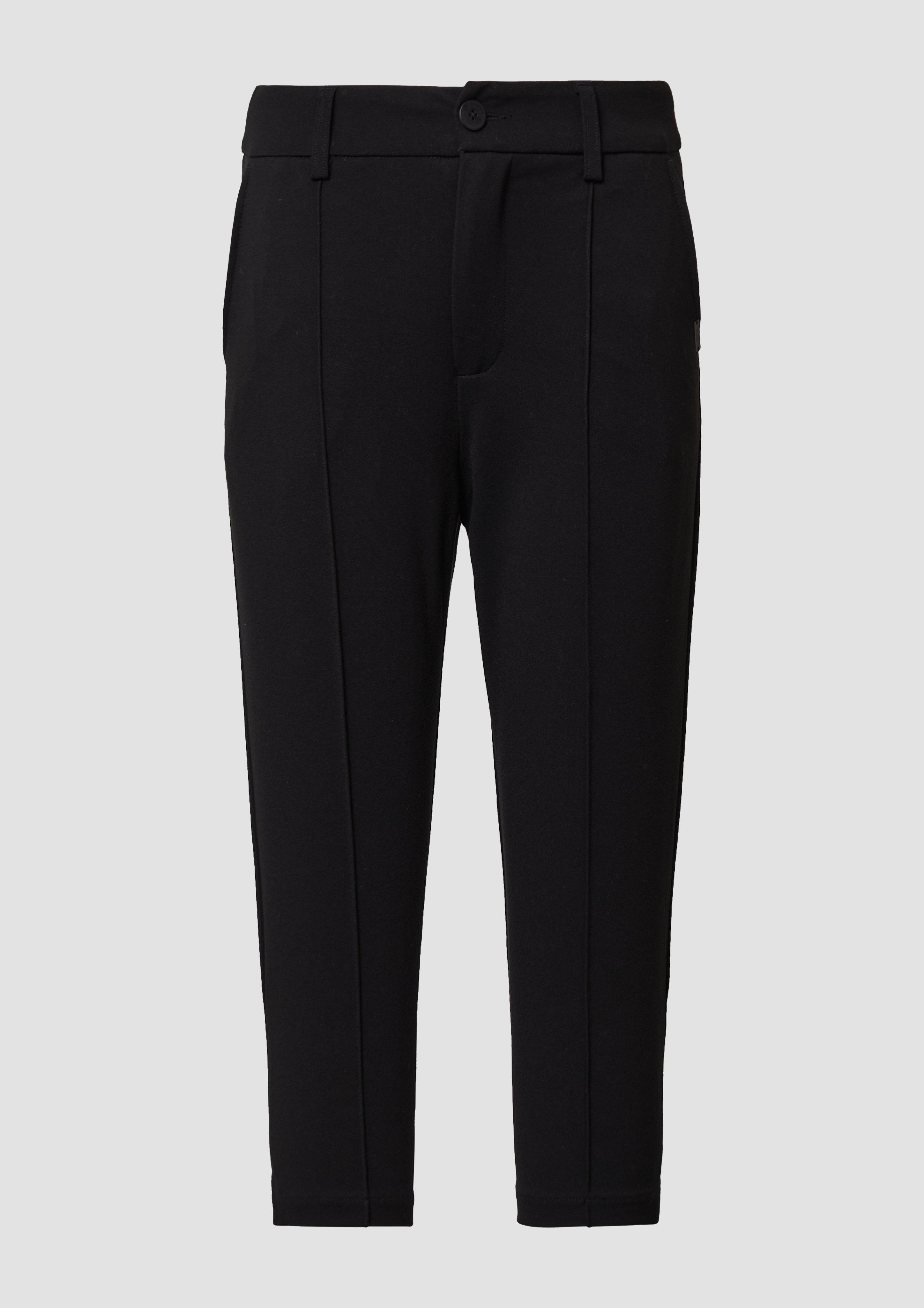QS - Caprihose aus Interlockjersey, Damen, schwarz