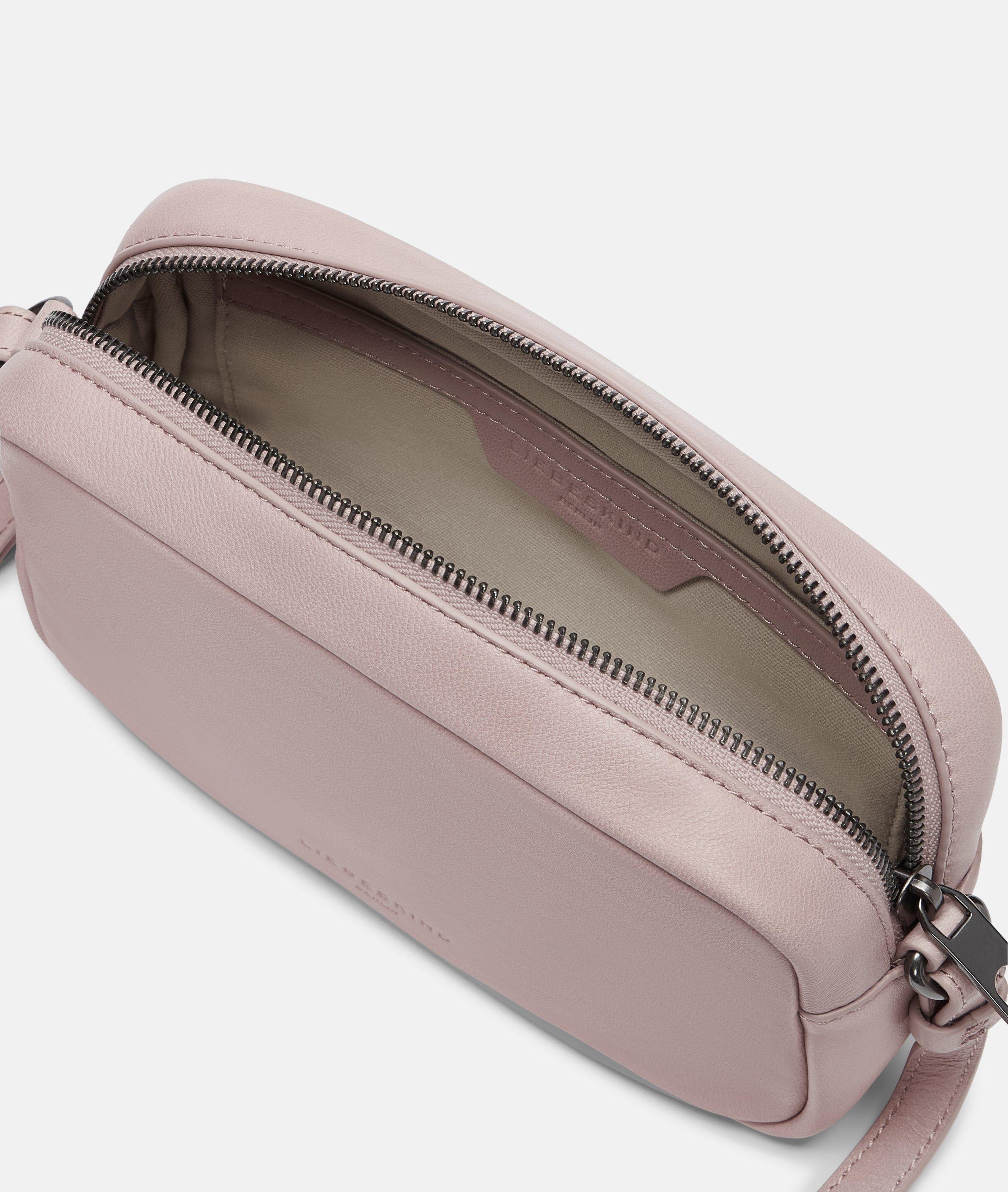 Crossbody in pink, beige, red, black, brown, grey & cream