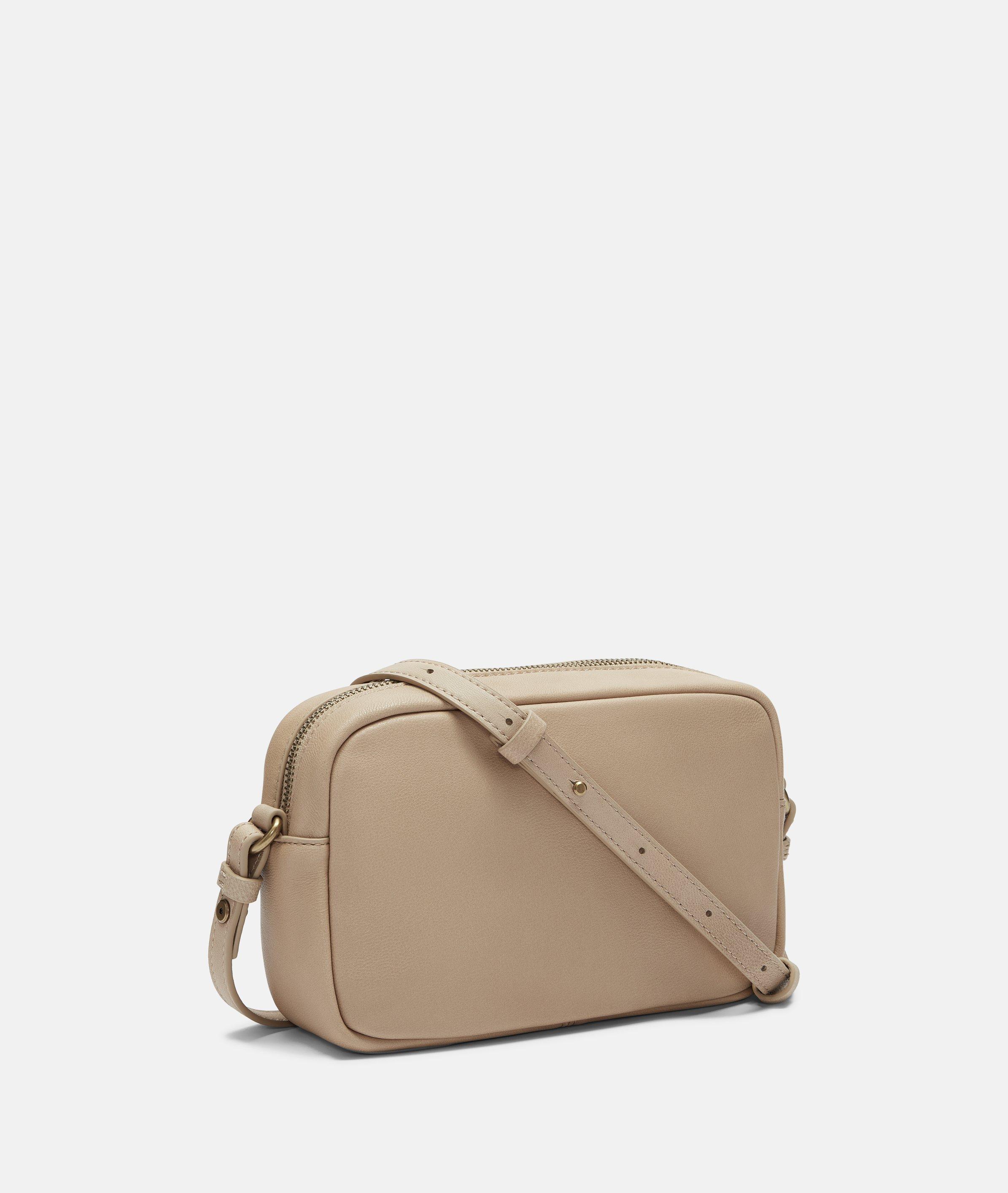 Crossbody in beige, red, black, brown, grey, pink & cream